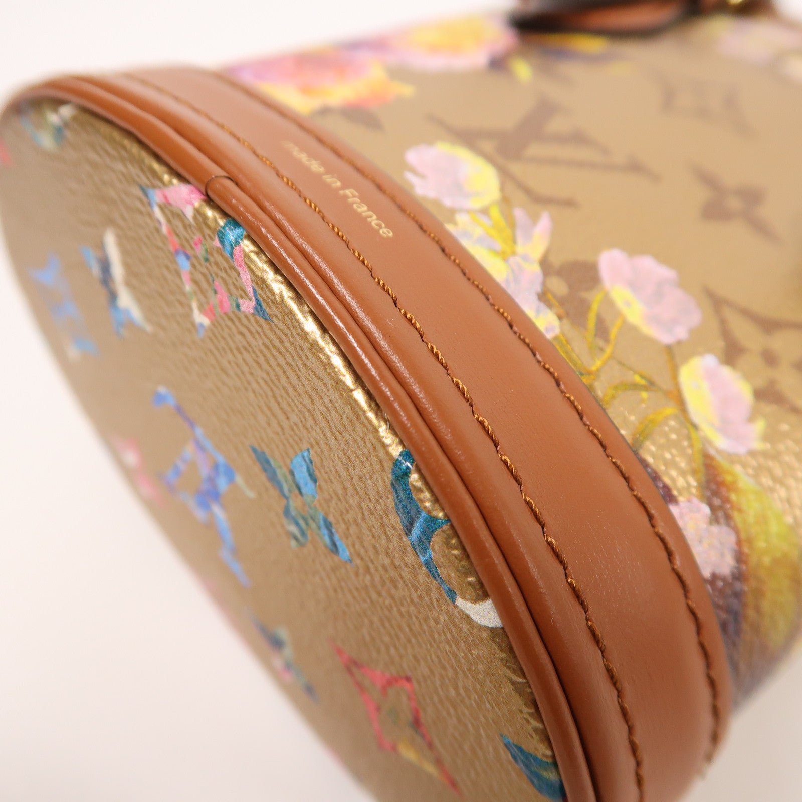 LOUIS VUITTON Floral Monogram Garden Nano Bucket金扣手挽肩背兩用袋