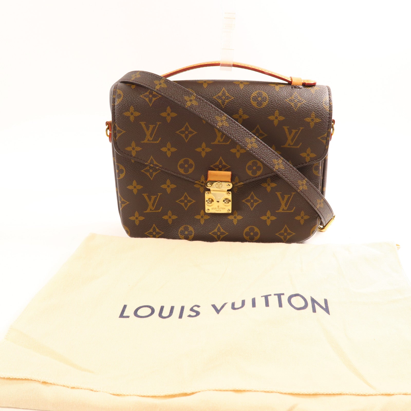 LOUIS VUITTON Monogram Pochette Metis MM金扣手挽肩背兩用袋