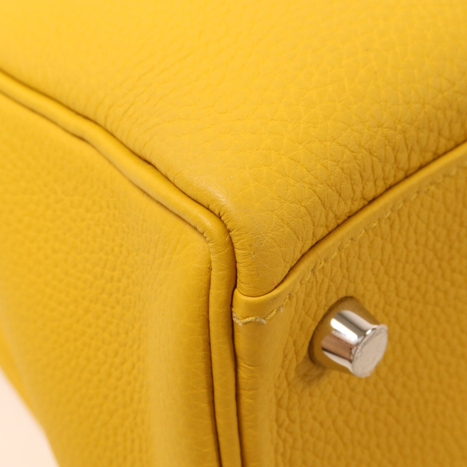 HERMES Togo皮革Kelly II 28手挽肩背兩用袋Jaune Ambre