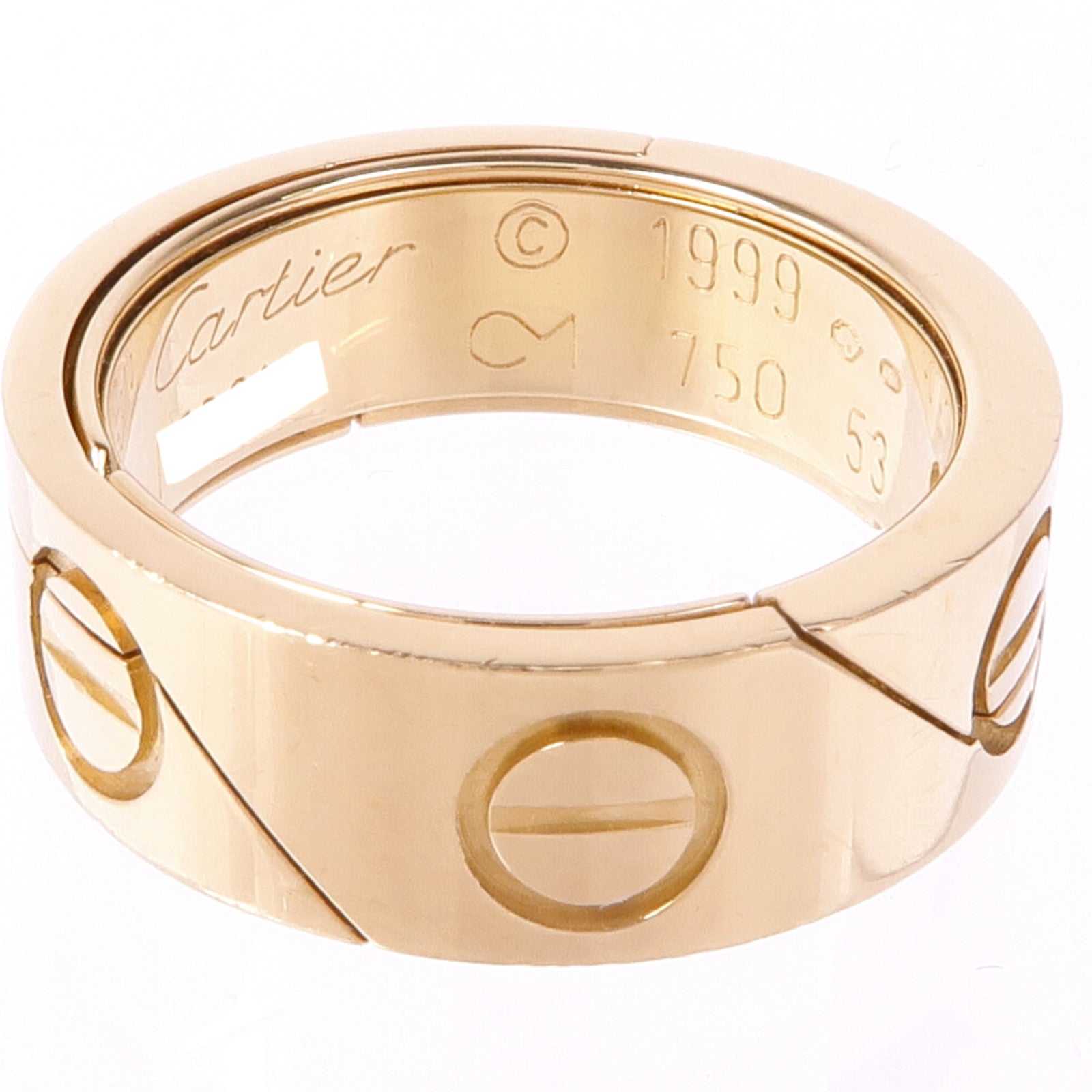 CARTIER 18K黃金Astro Love Ring戒指CARTIER#53/US#5.5