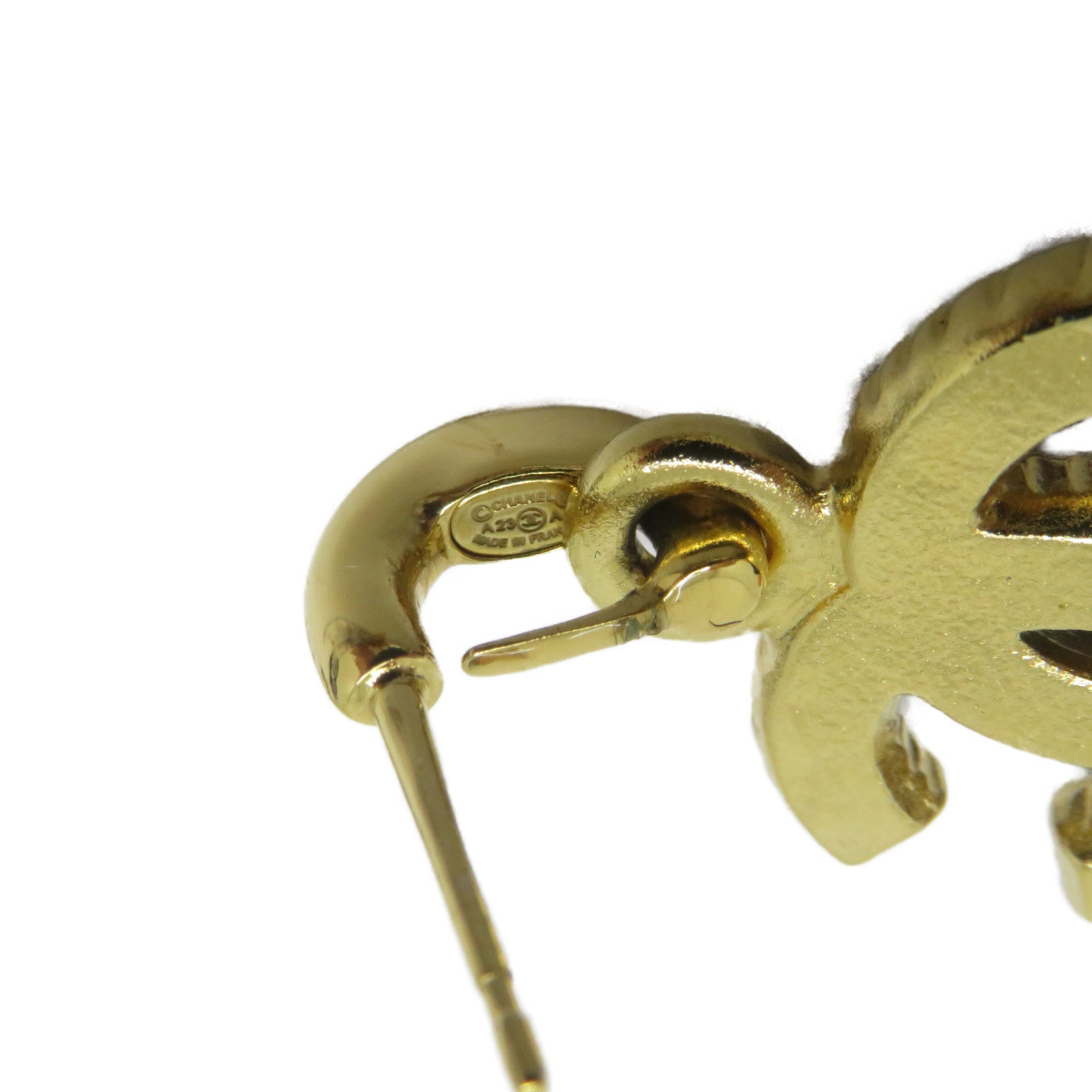 CHANEL 金屬Earrings耳環金色/啡色