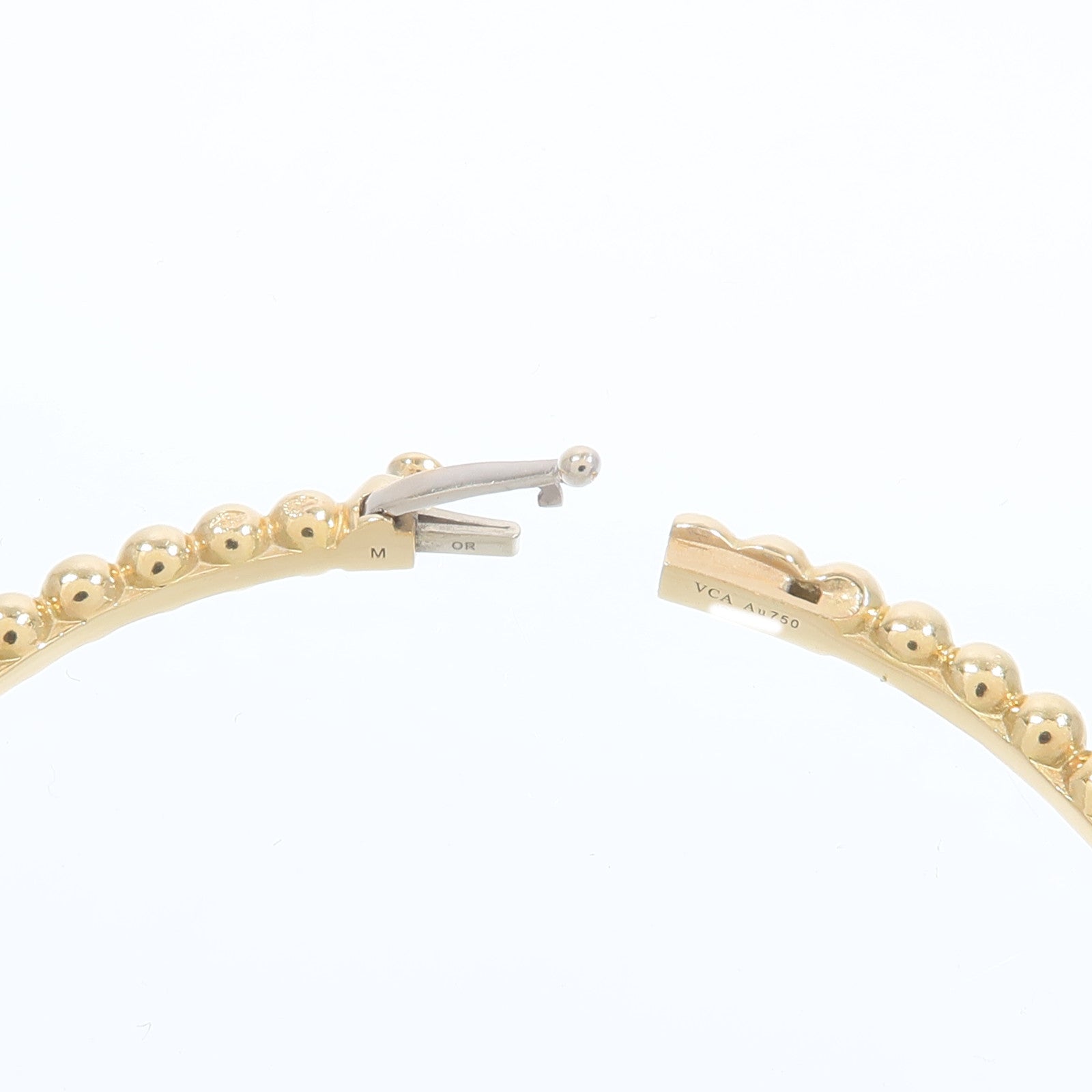 Van Cleef & Arpels 18K黃金Perlee Clovers Bangle手鐲