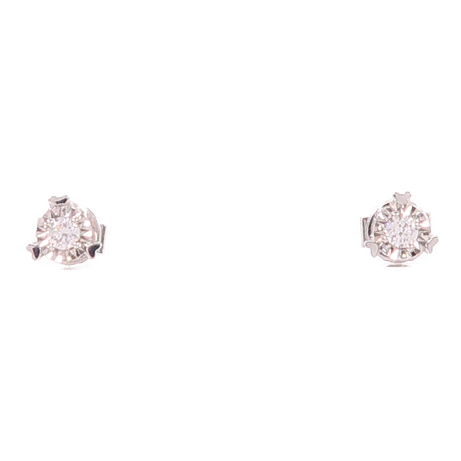 JEWELRY Diamond Earrings 1.1g 18K White Gold
