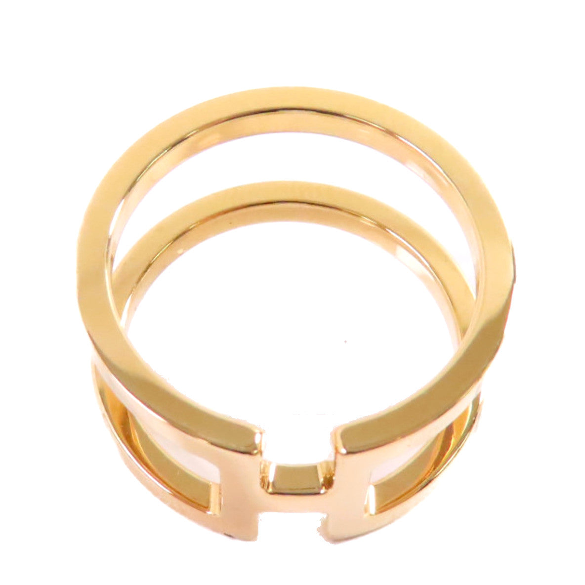 HERMES 金屬Permabrass H En Rond Scarf Ring絲巾扣