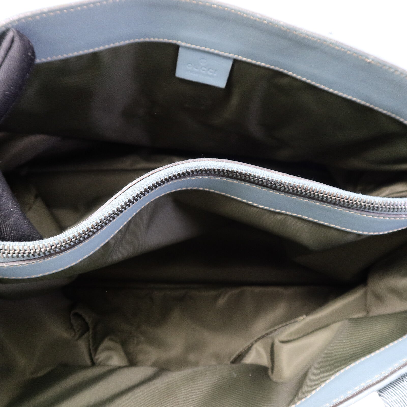 GUCCI 帆布/牛皮皮革Tote Bag手挽袋