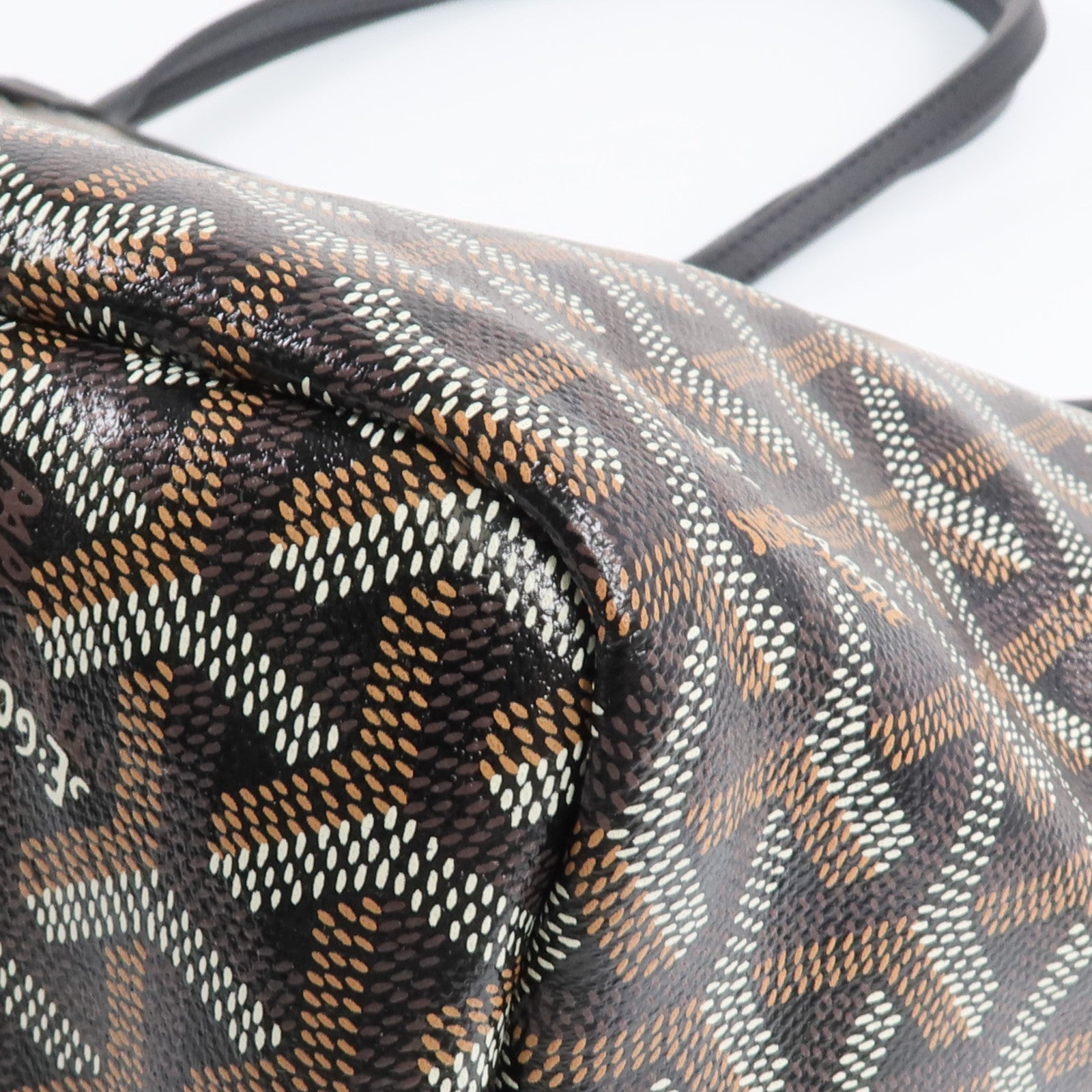 GOYARD 塗層帆布Chien Gris Bag銀扣肩背袋/手挽袋