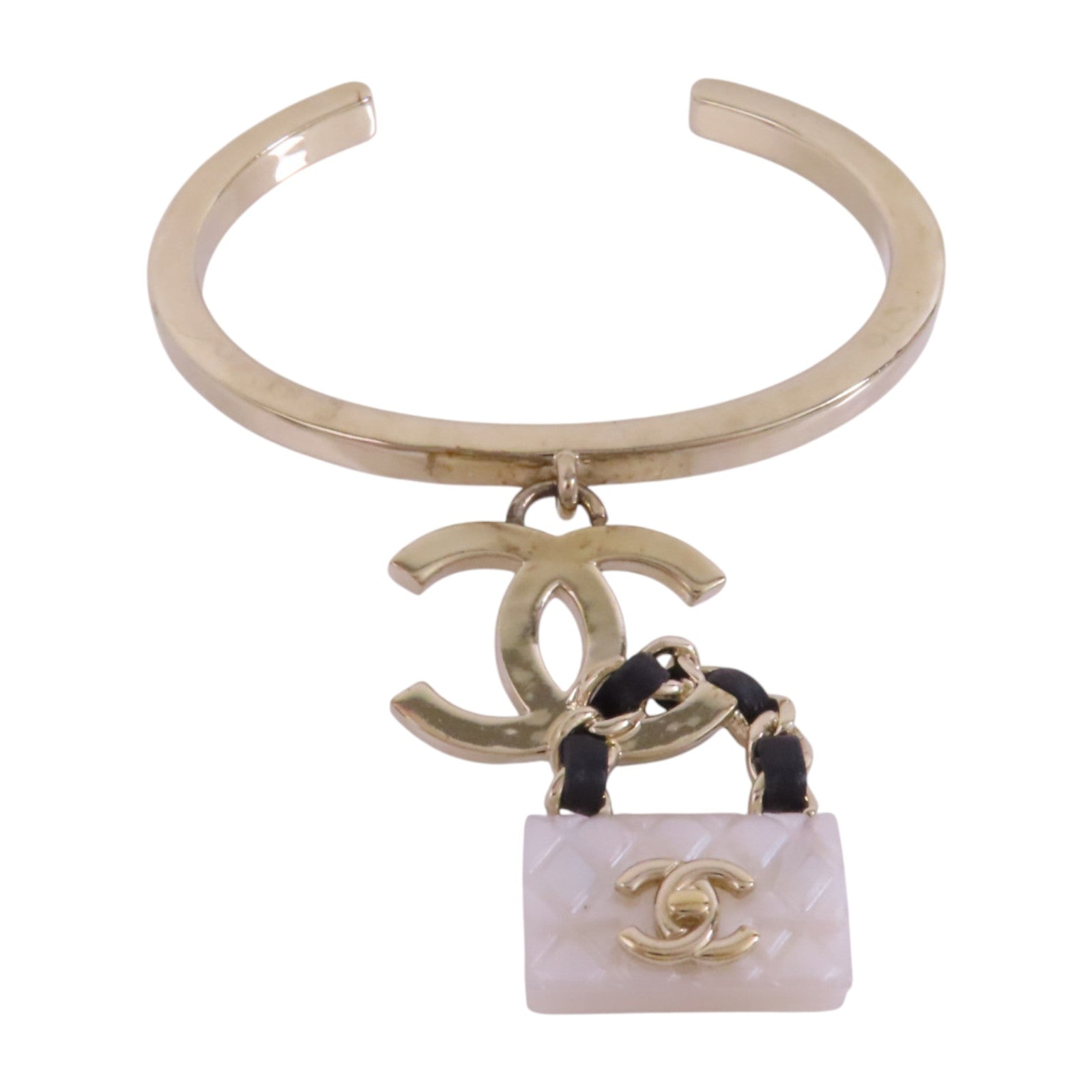 CHANEL 金屬/PVC/皮革Bangle手鐲