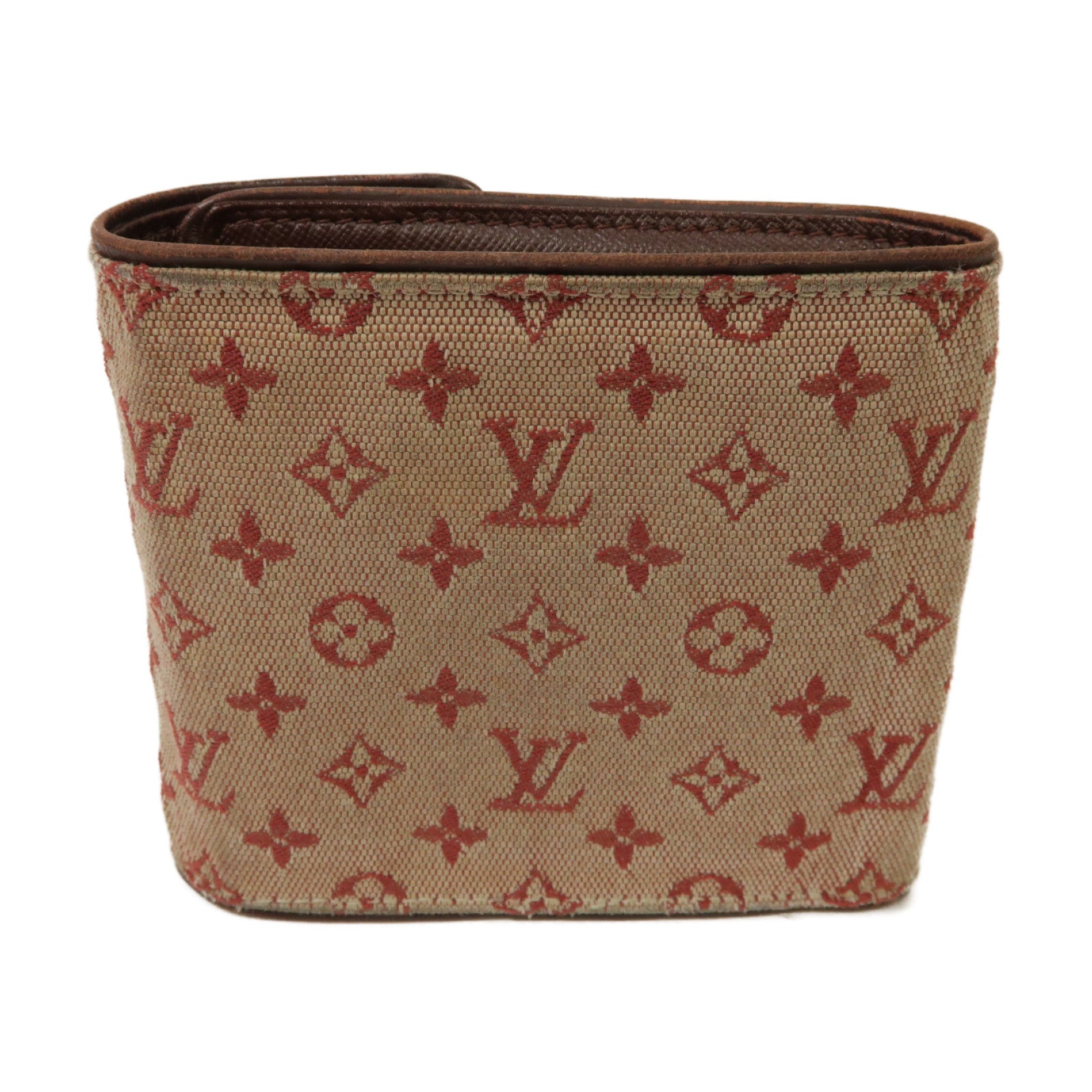 LOUIS VUITTON 【激減優惠】Monogram Mini Wallet金扣錢包紅色