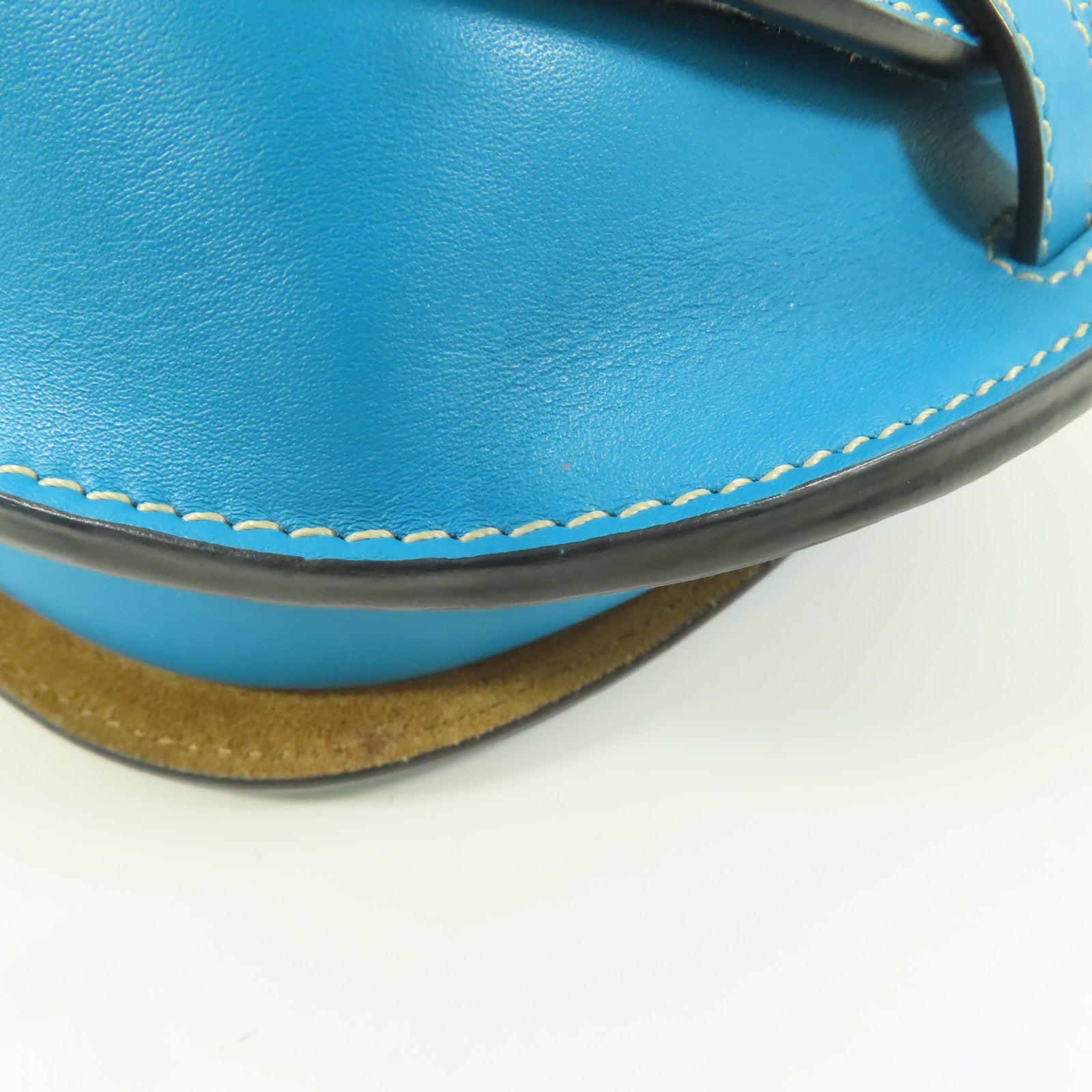 LOEWE 牛皮皮革Gate Bumbag銀扣腰包藍色