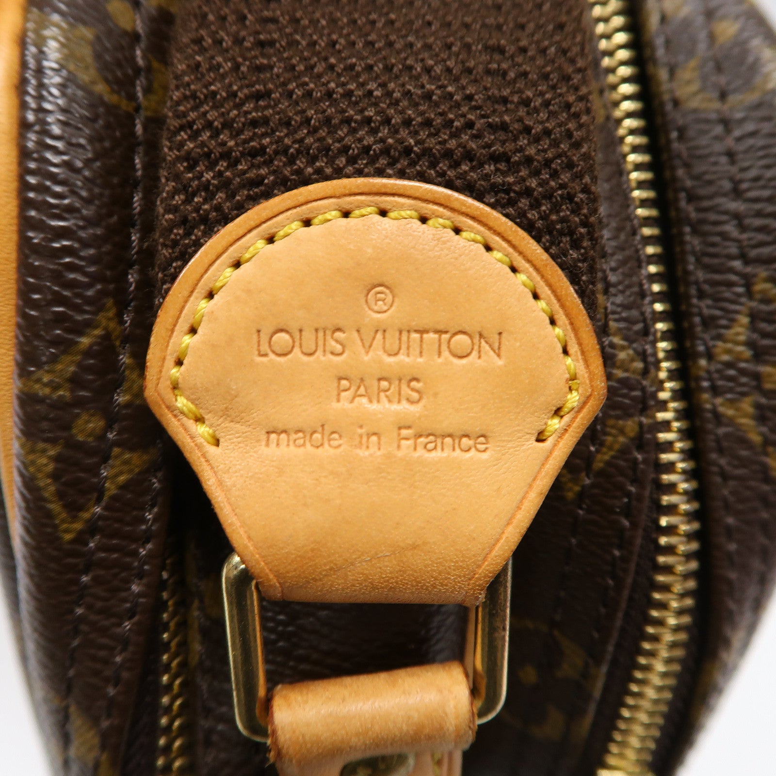 LOUIS VUITTON Monogram Reporter PM金扣肩背袋啡色