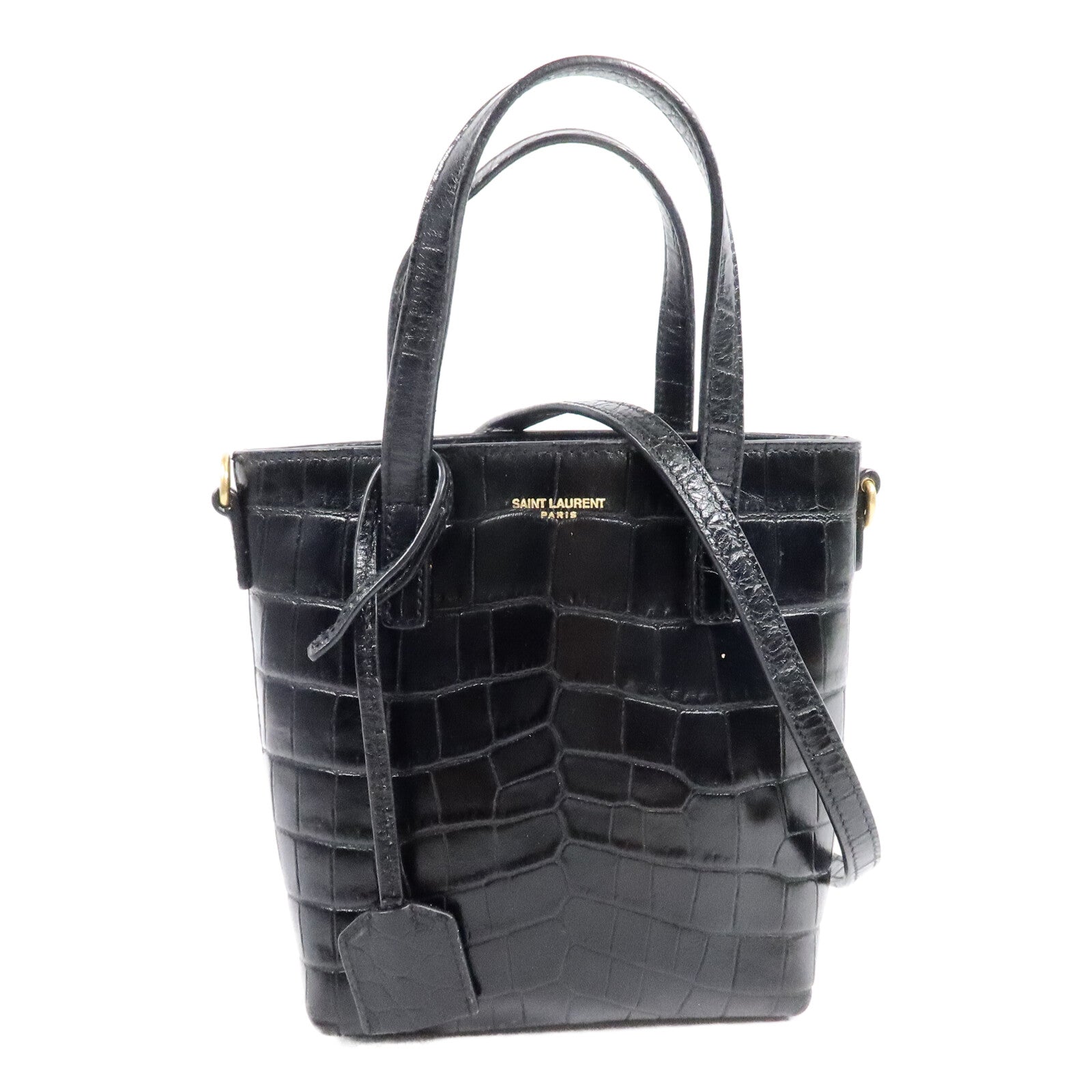 YVES SAINT LAURENT 牛皮皮革Toy Shopping手挽肩背兩用袋