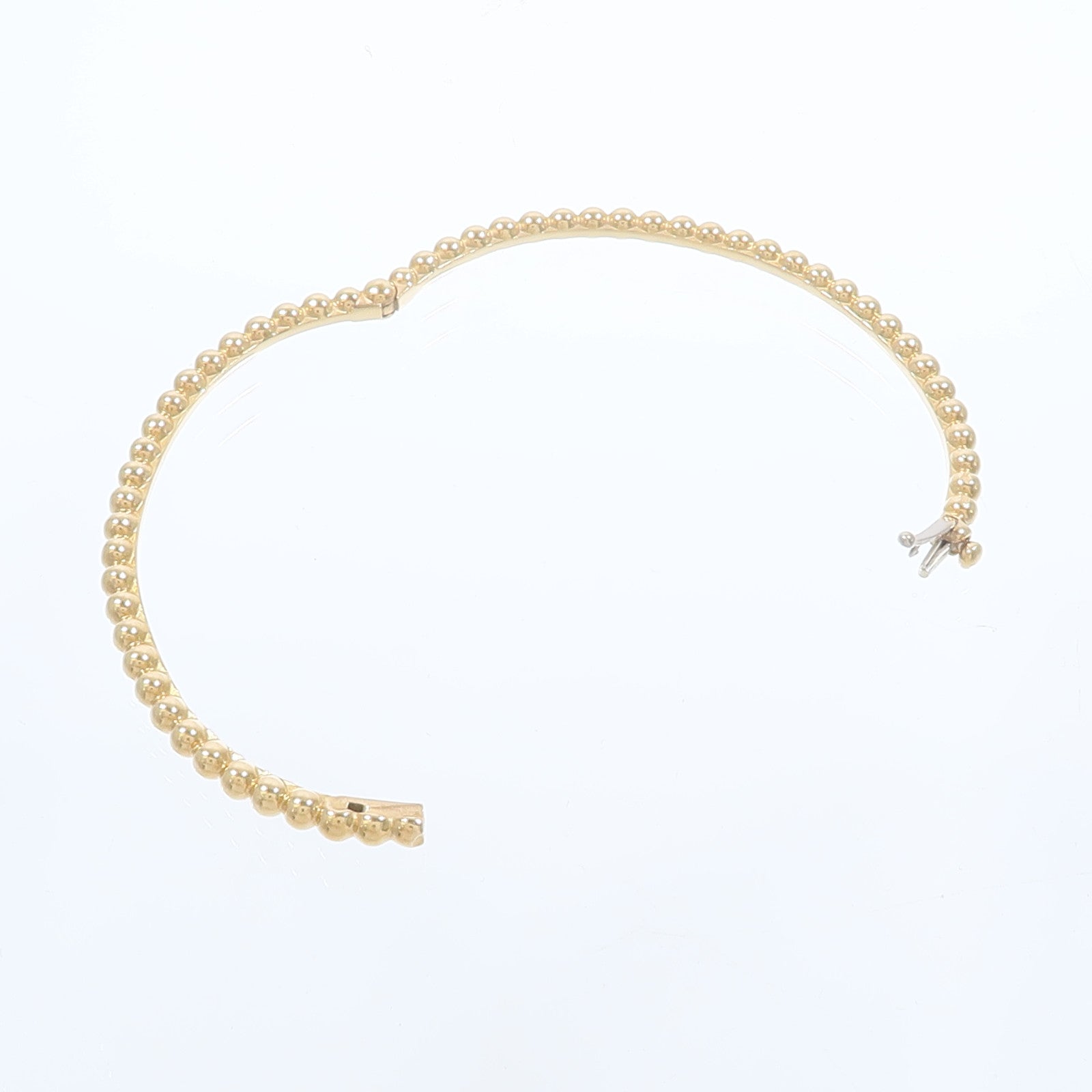 Van Cleef & Arpels 18K黃金Perlee Clovers Bangle手鐲