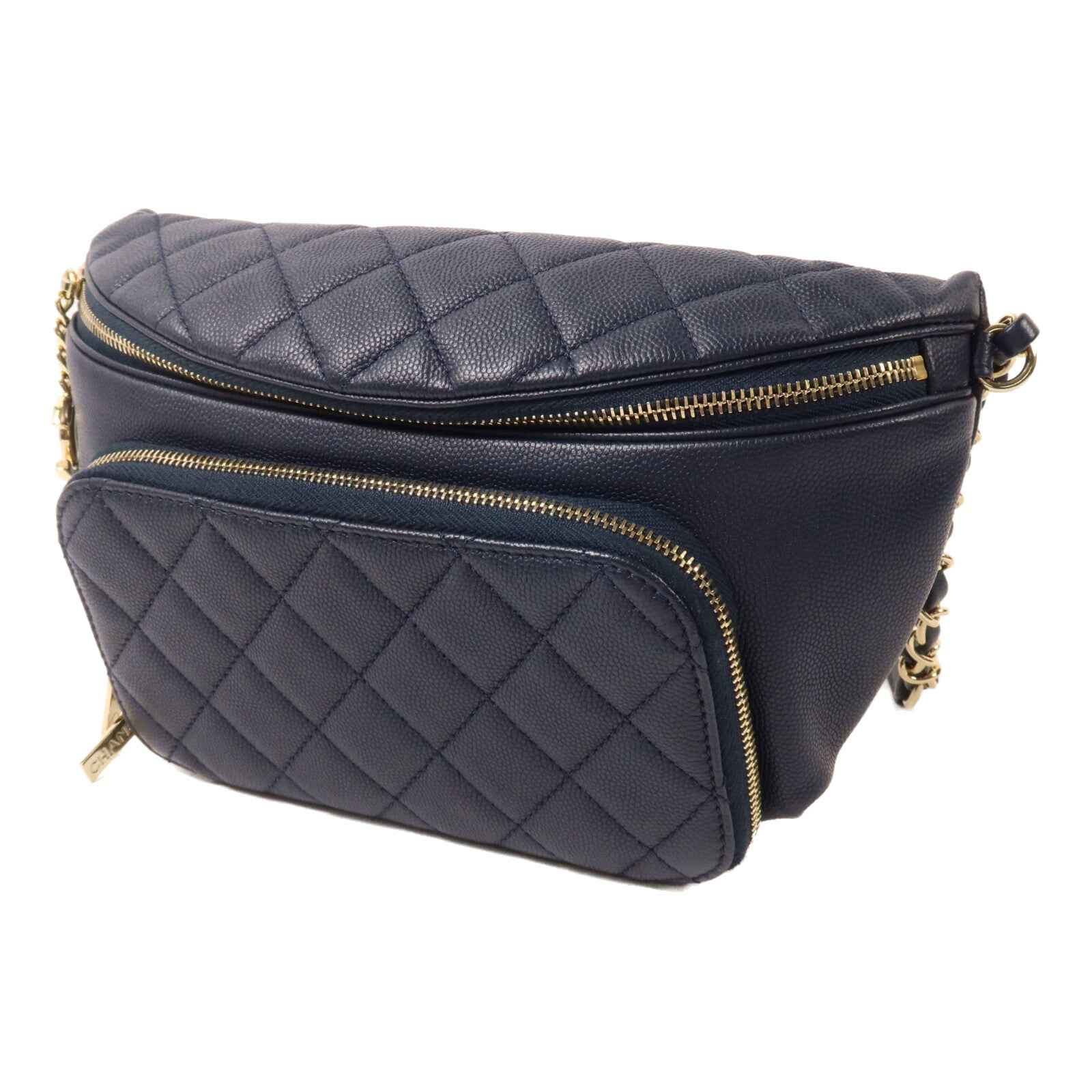 CHANEL 牛皮皮革Business Affinity Waist Bag鏈帶腰包