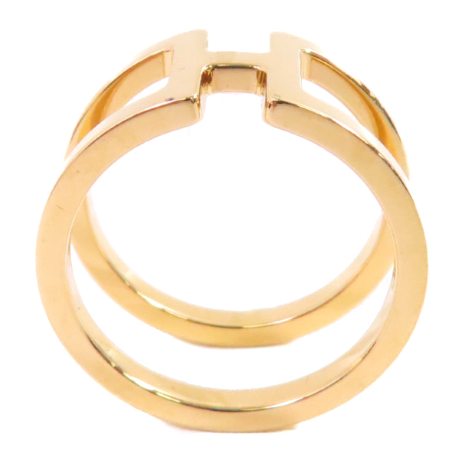 HERMES 金屬Permabrass H En Rond Scarf Ring絲巾扣