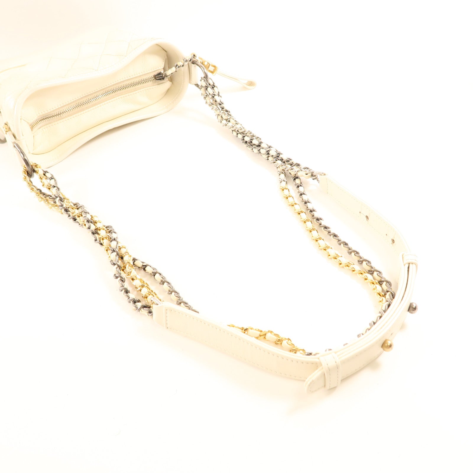 CHANEL 牛皮皮革Gabrielle Small鏈帶肩背袋