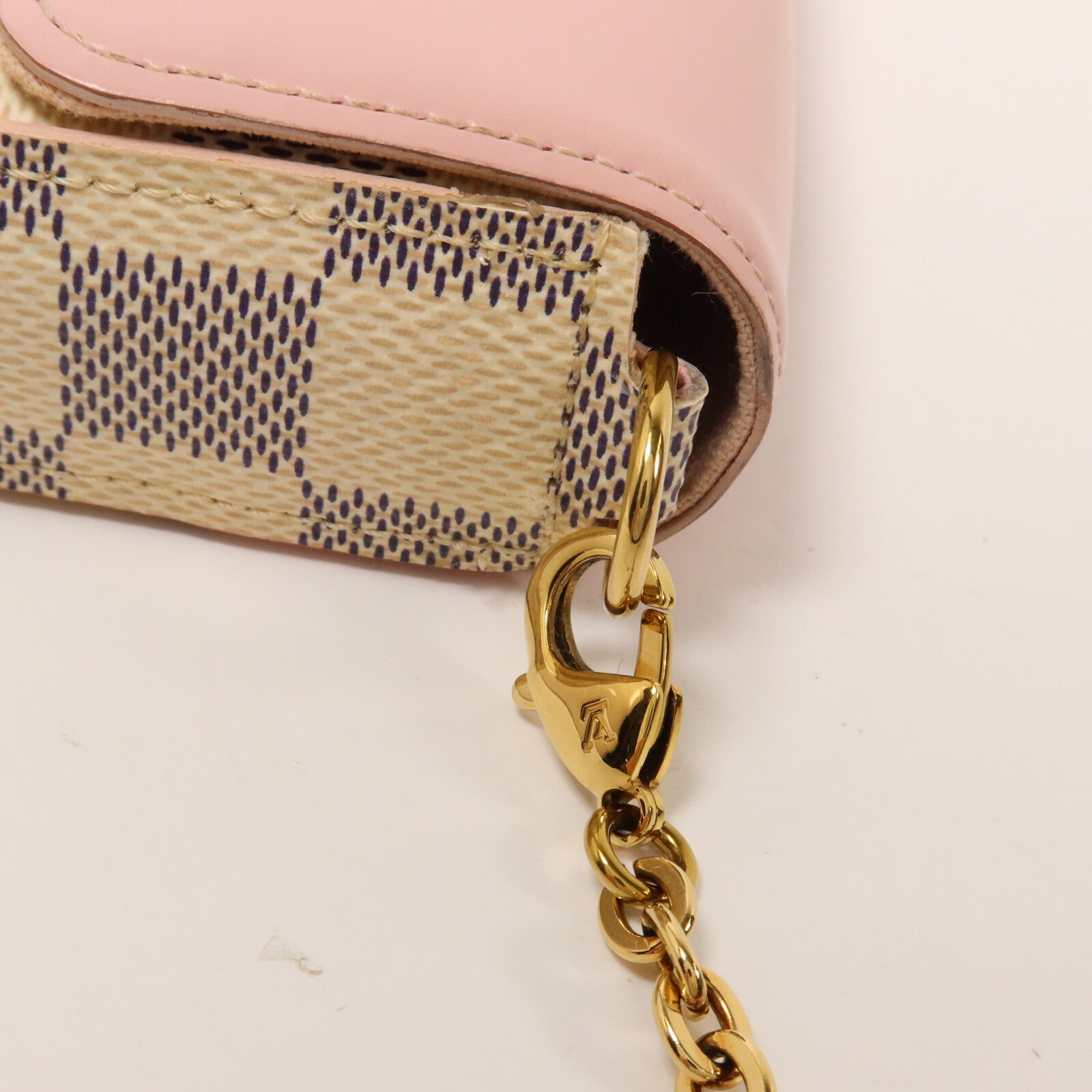 LOUIS VUITTON Damier Azur Felicie Pochette鏈帶肩背袋