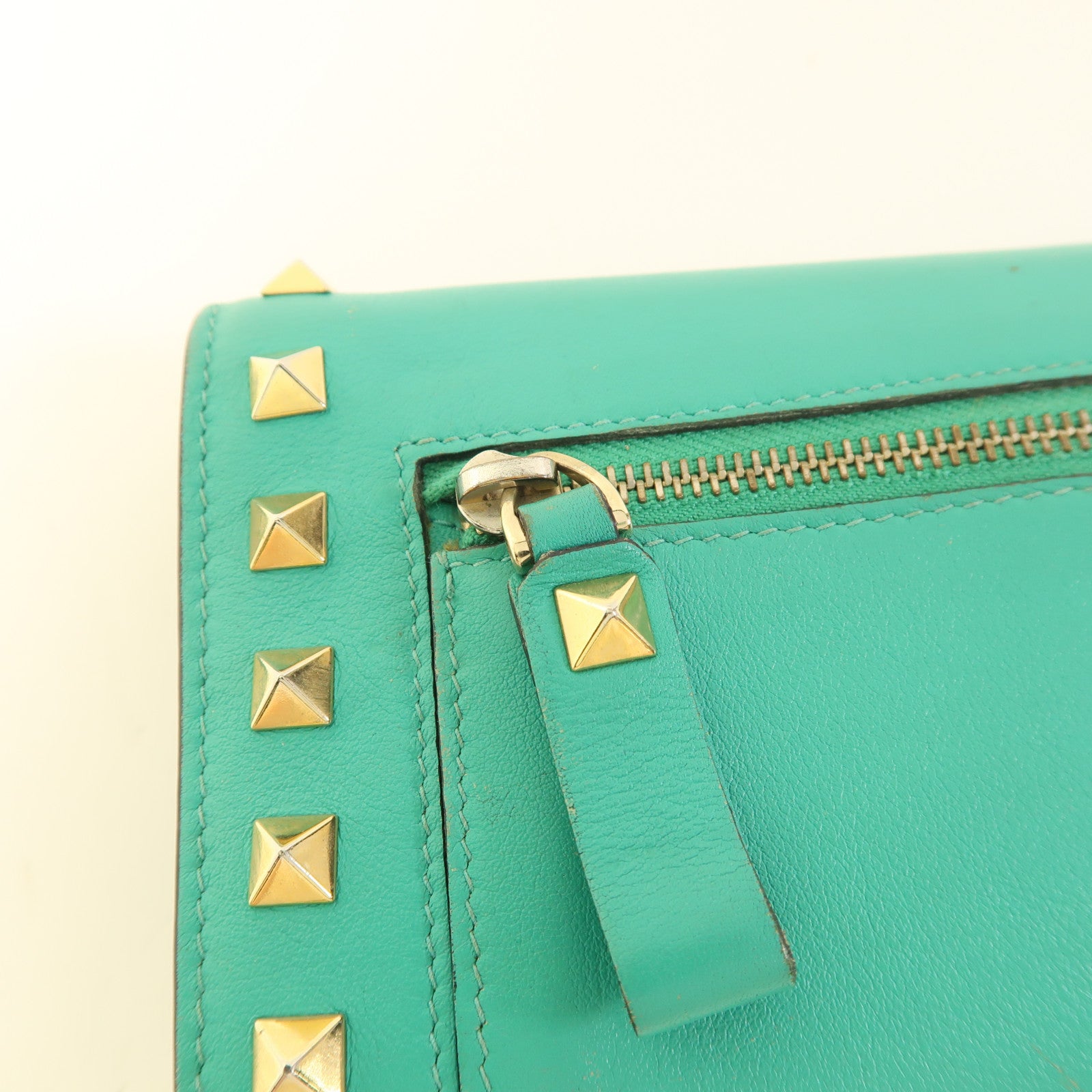 Valentino 牛皮皮革Long Wallet金扣長錢包