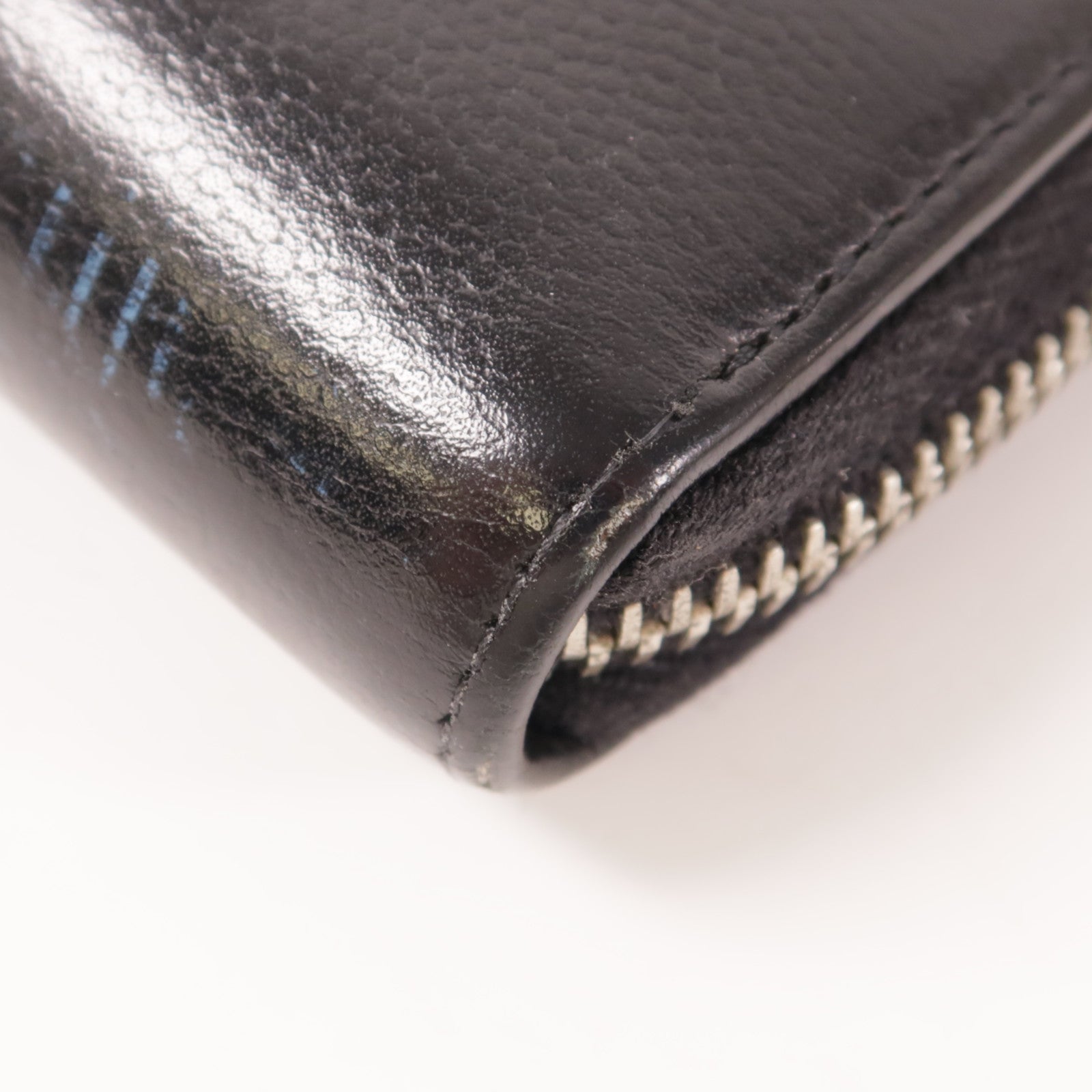 CHANEL 牛皮皮革Zipper Long Wallet銀扣長錢包
