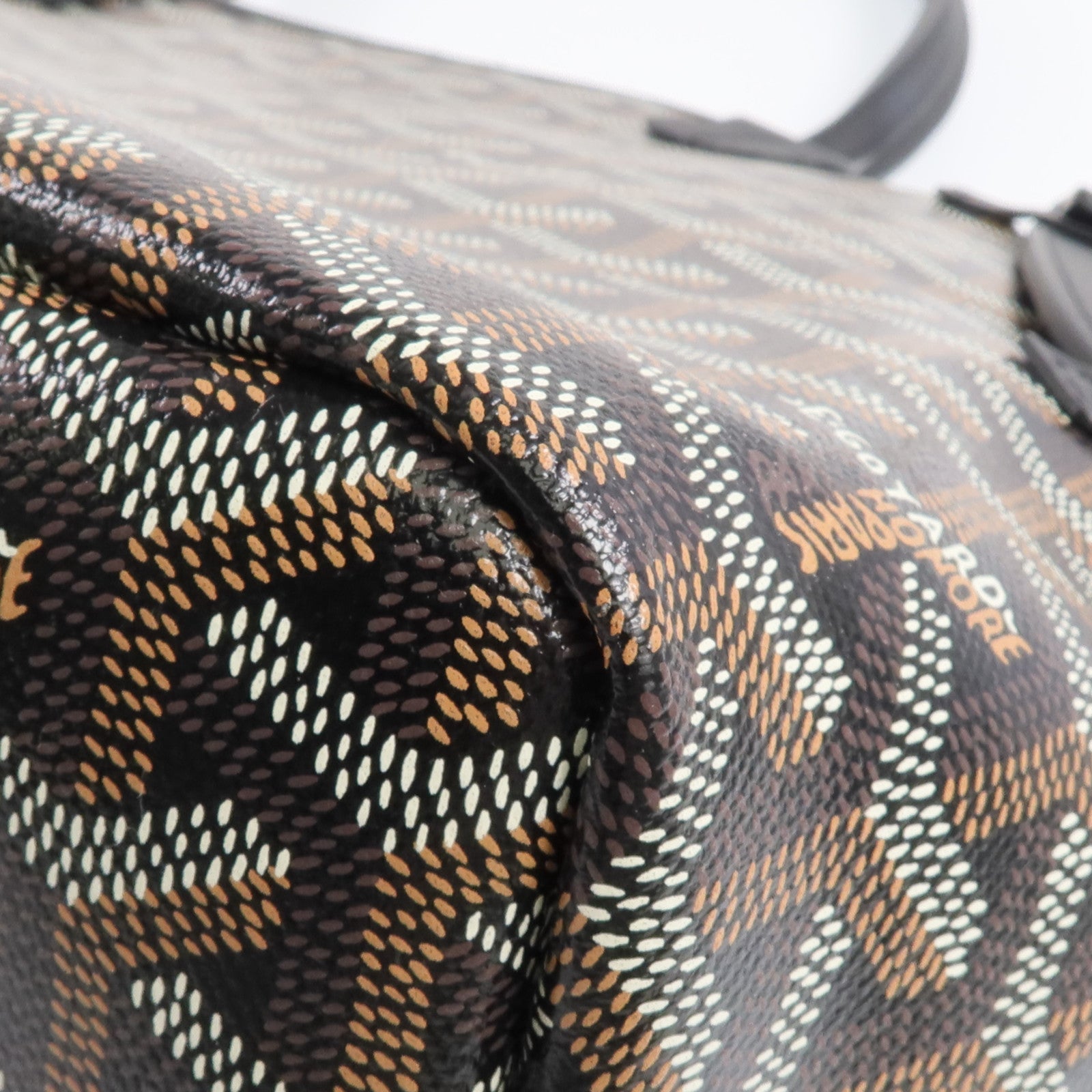 GOYARD 塗層帆布Chien Gris Bag銀扣肩背袋/手挽袋