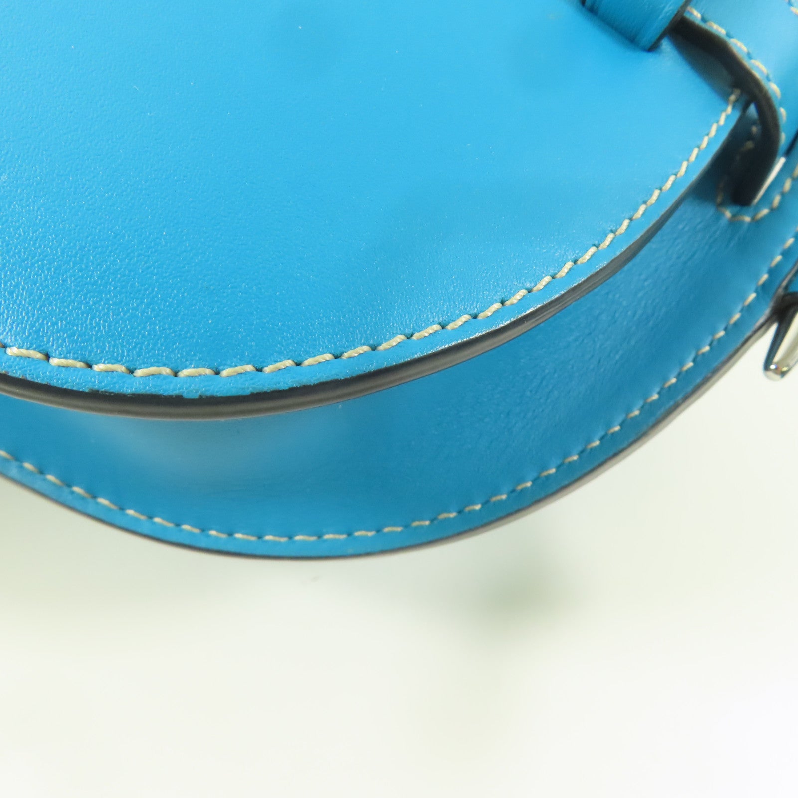 LOEWE 牛皮皮革Gate Bumbag銀扣腰包藍色