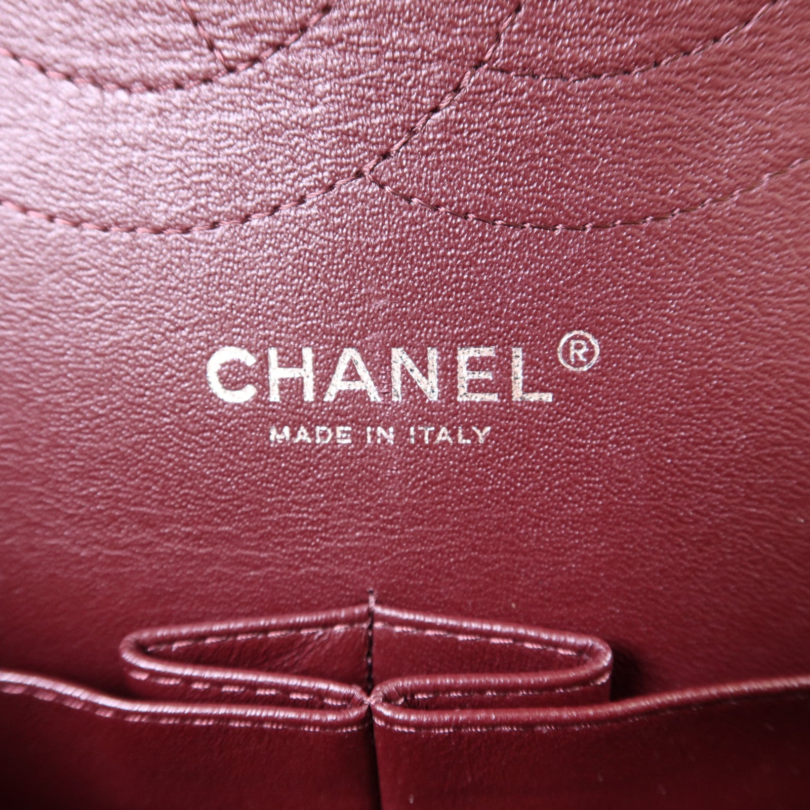 CHANEL 牛皮皮革Large Classic銀扣鏈帶肩背袋