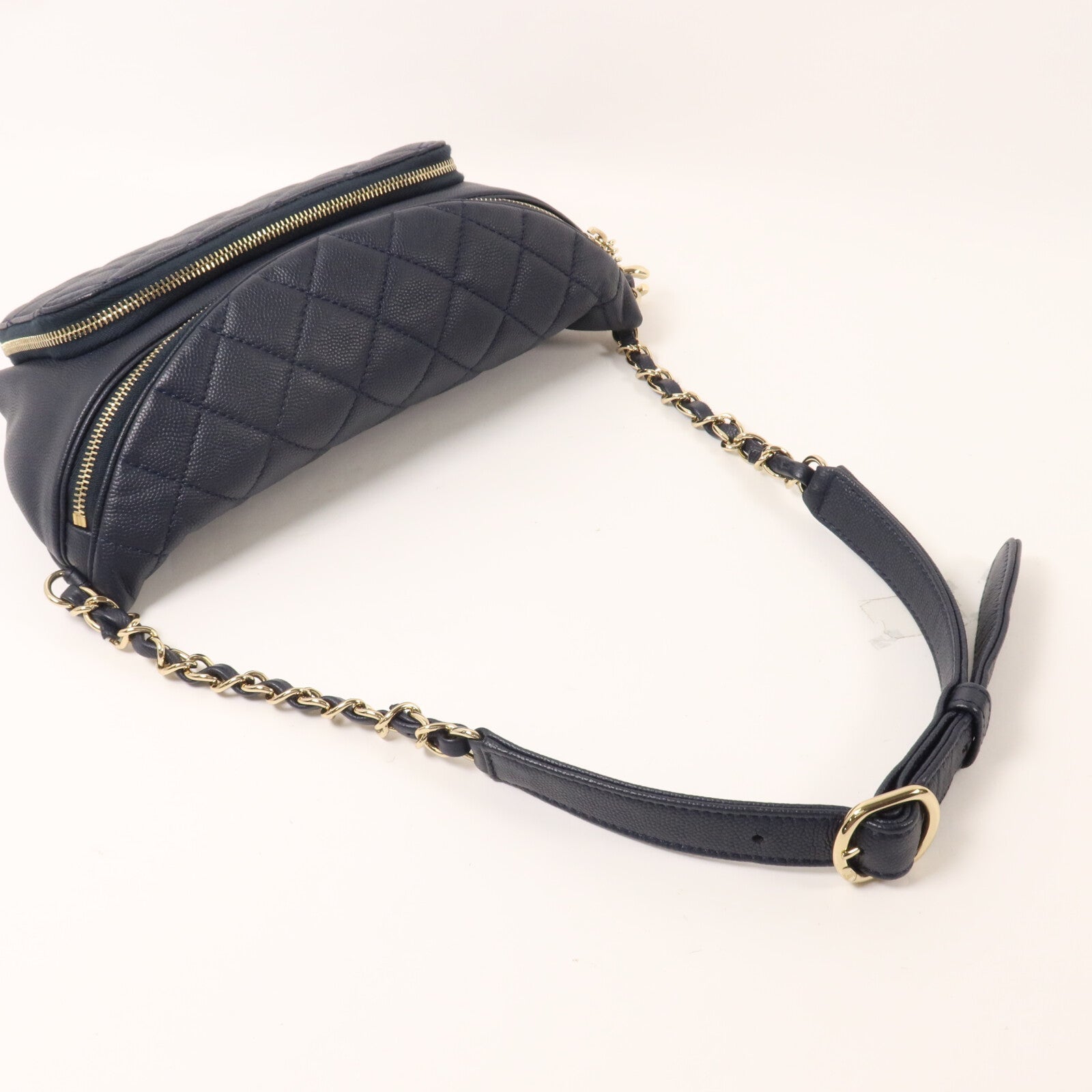 CHANEL 牛皮皮革Business Affinity Waist Bag鏈帶腰包