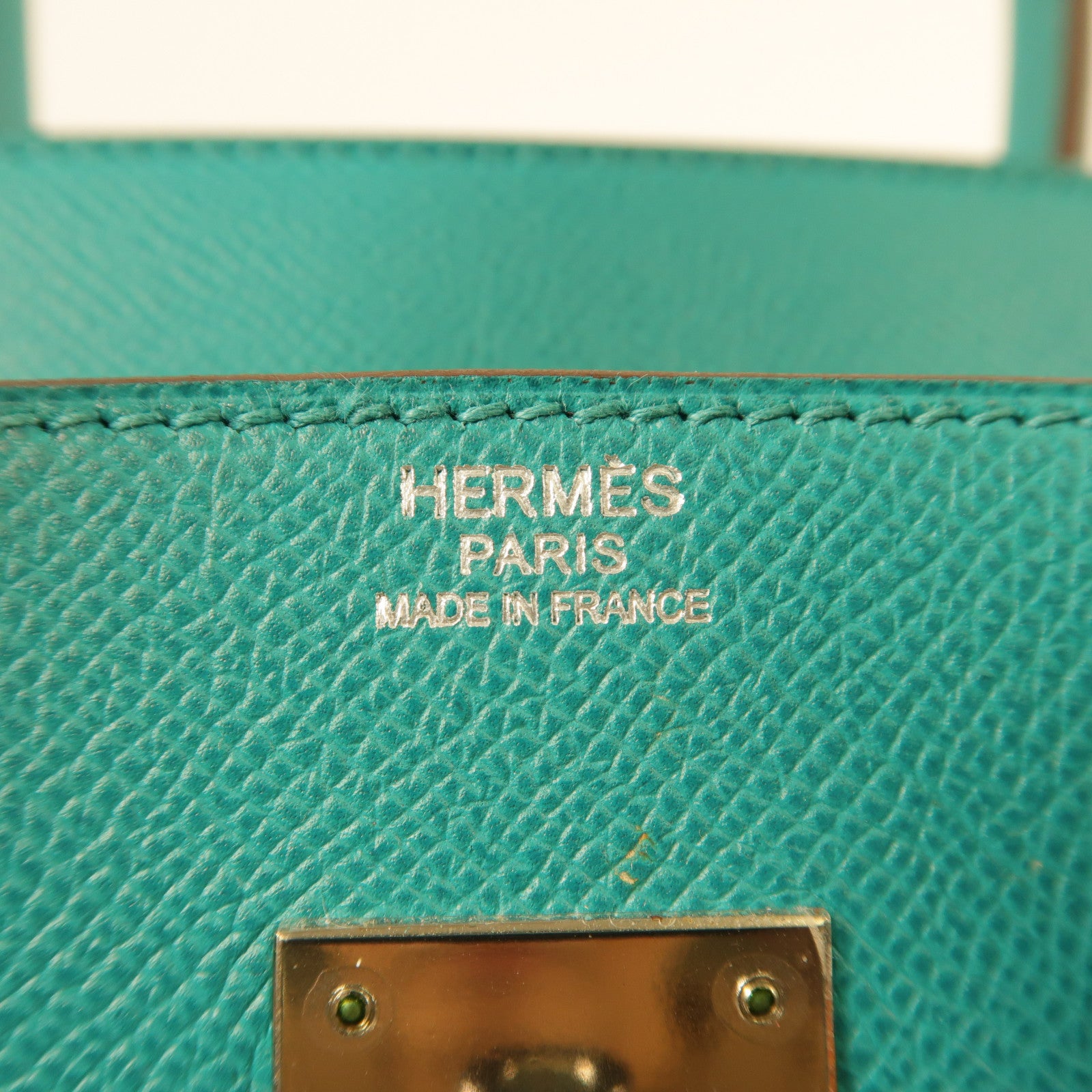 HERMES Epsom皮革Birkin 30銀扣手挽袋7F Bleu Paon