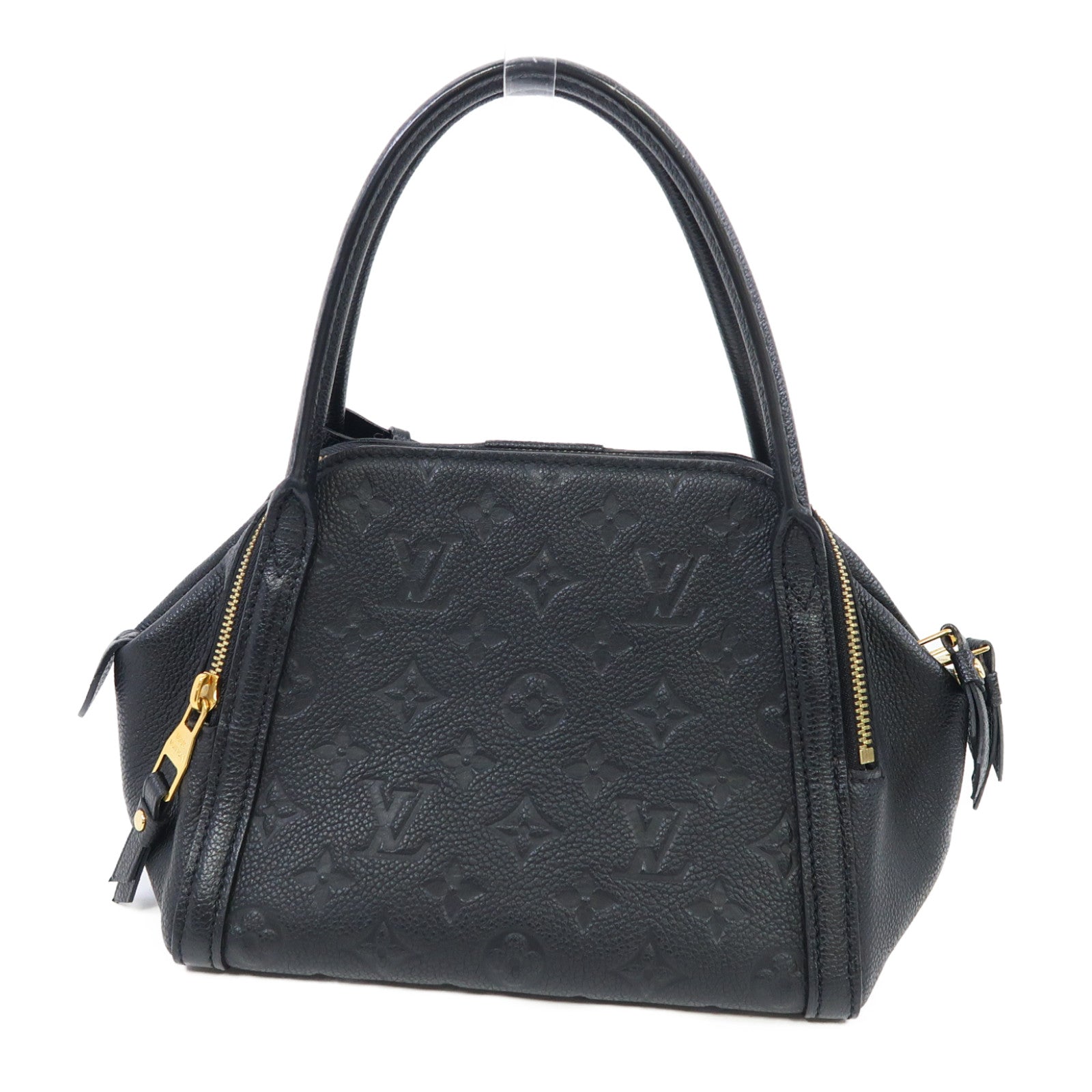 LOUIS VUITTON Monogram Empreinte Marais BB金扣手挽袋黑色