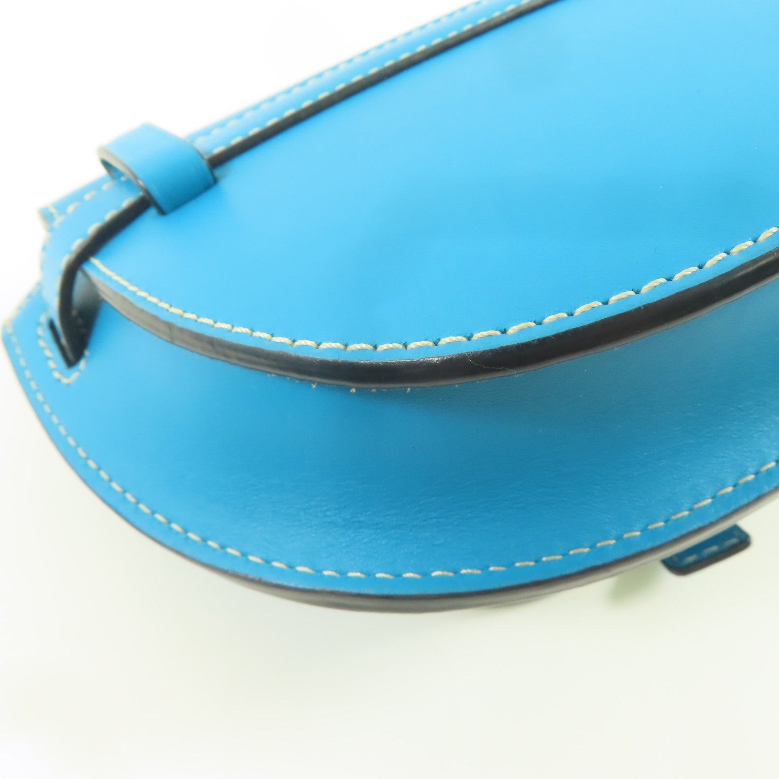 LOEWE 牛皮皮革Gate Bumbag銀扣腰包藍色