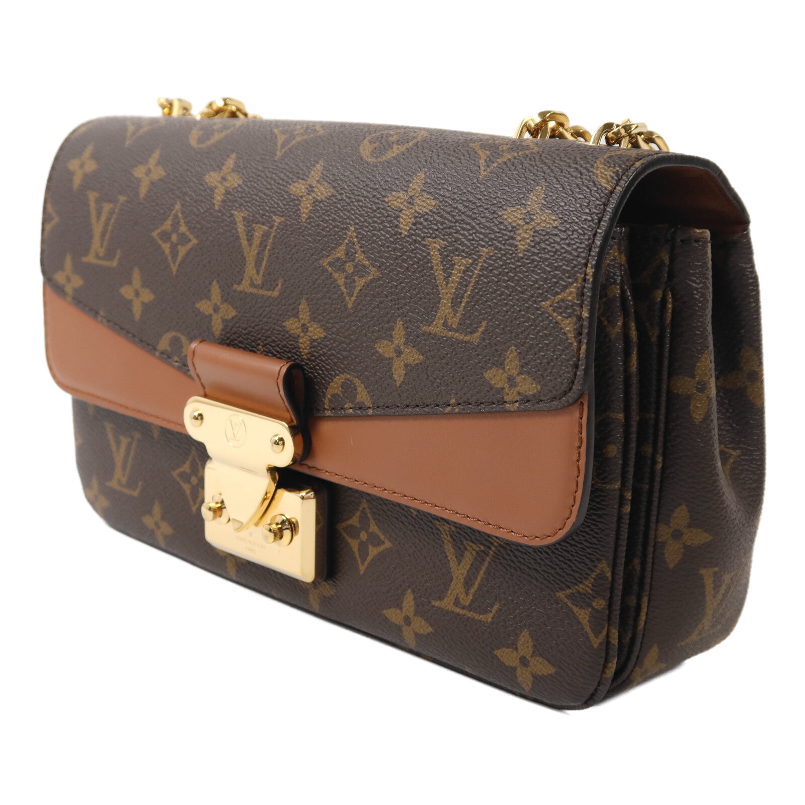 LOUIS VUITTON Monogram Marceau鏈帶肩背袋