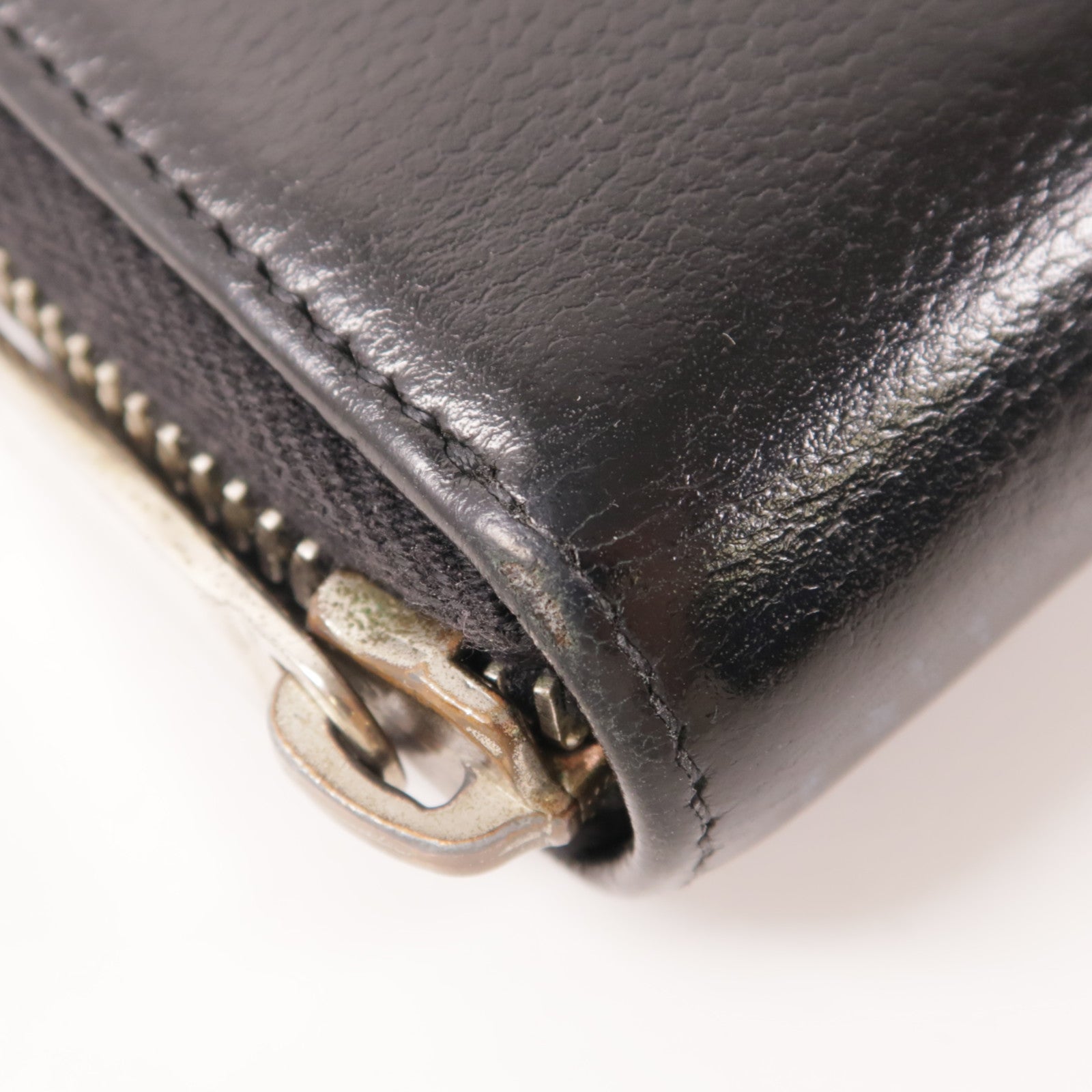 CHANEL 牛皮皮革Zipper Long Wallet銀扣長錢包