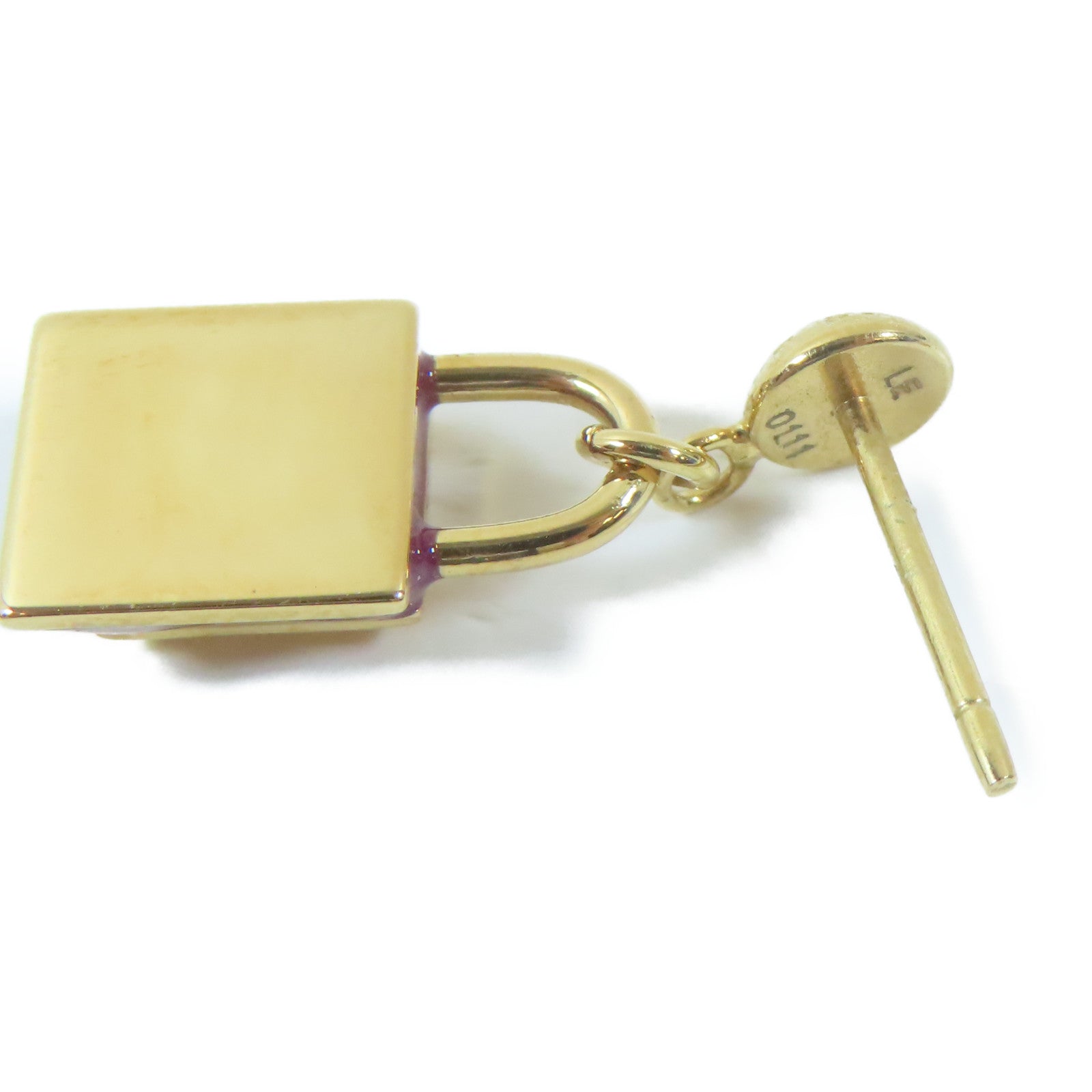 LOUIS VUITTON 金屬Pierced Earrings耳環金色