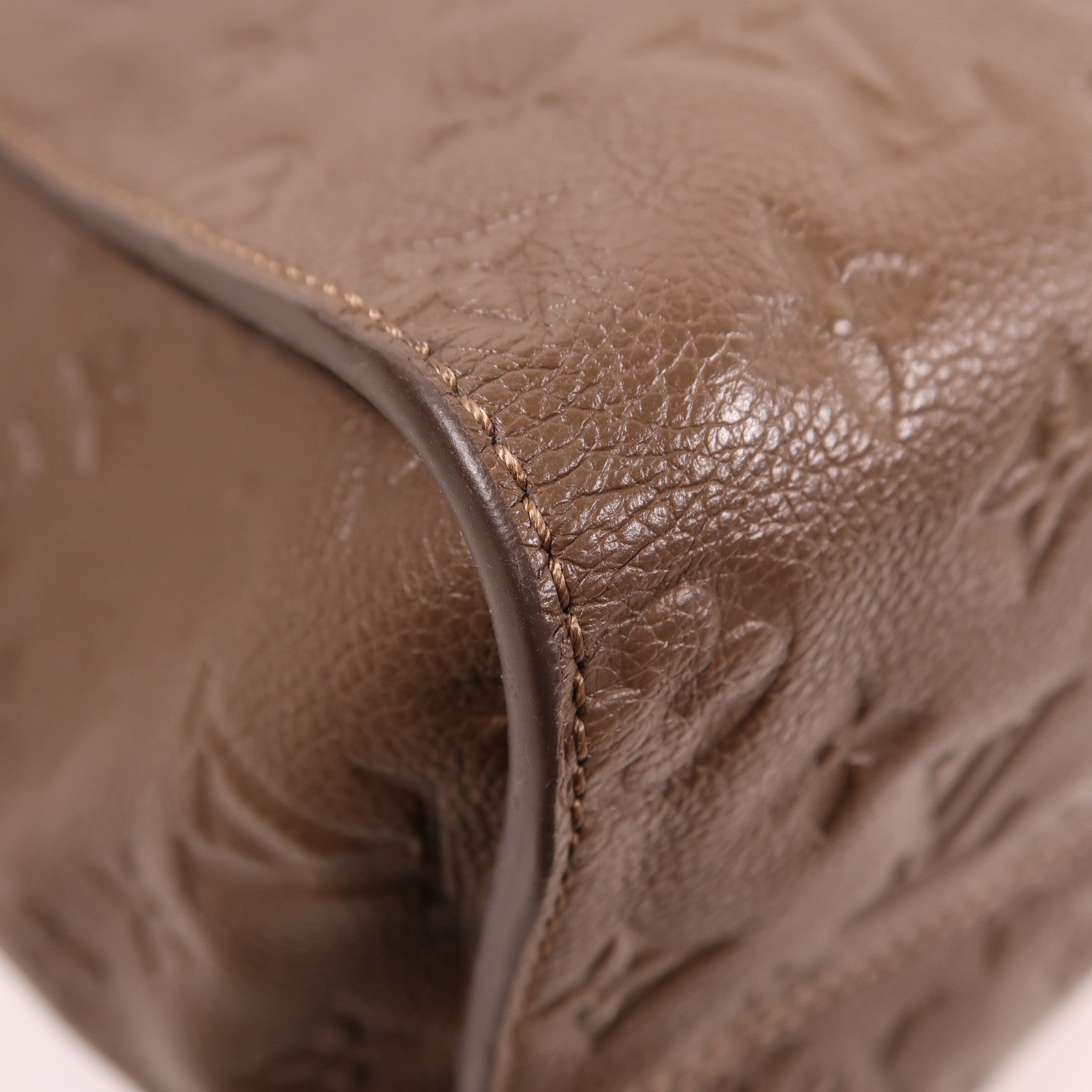 LOUIS VUITTON 【激減優惠】Monogram Empreinte Lumineuse PM金扣手挽肩背兩用袋棕色