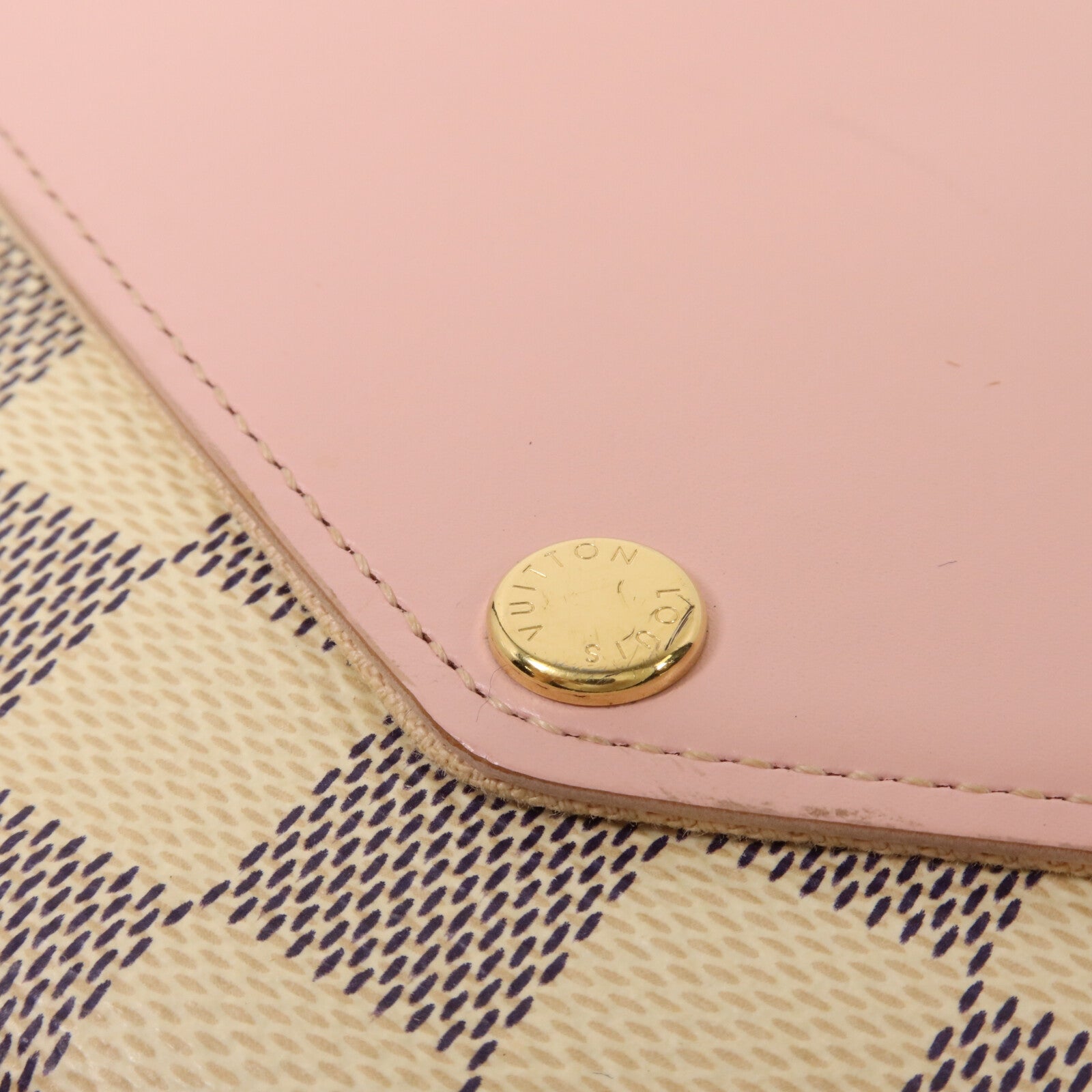 LOUIS VUITTON Damier Azur Felicie Pochette鏈帶肩背袋