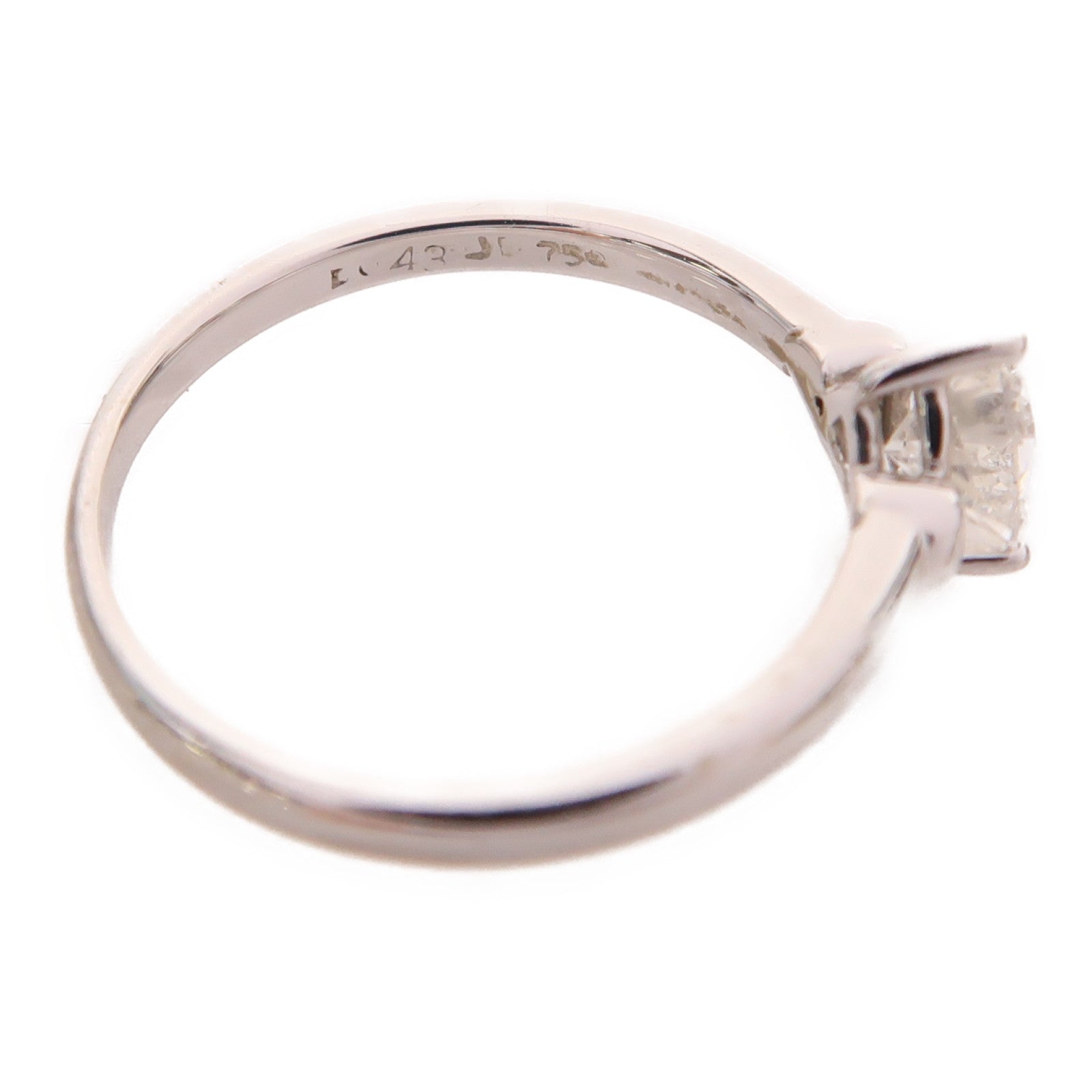 JEWELRY 18K白金Diamond Ring0.43ct鑽石戒指US#6
