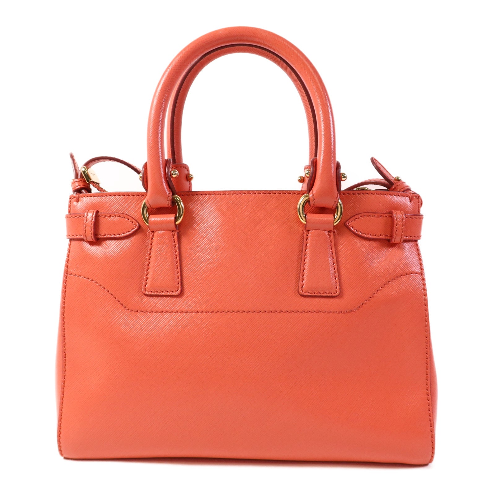 Salvatore Ferragamo 牛皮皮革2 Way Shoulder Bag金扣手挽肩背兩用袋