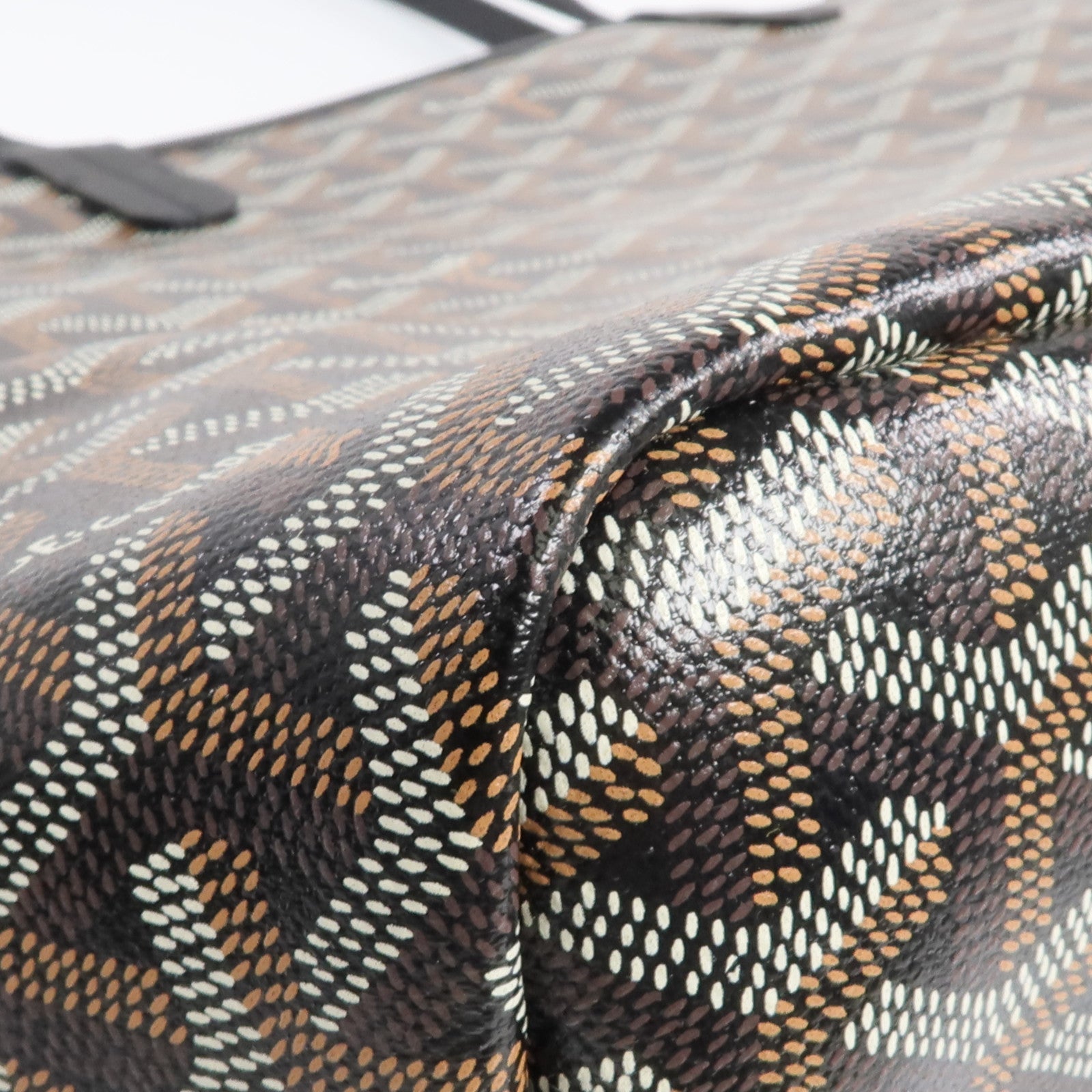 GOYARD 塗層帆布Chien Gris Bag銀扣肩背袋/手挽袋