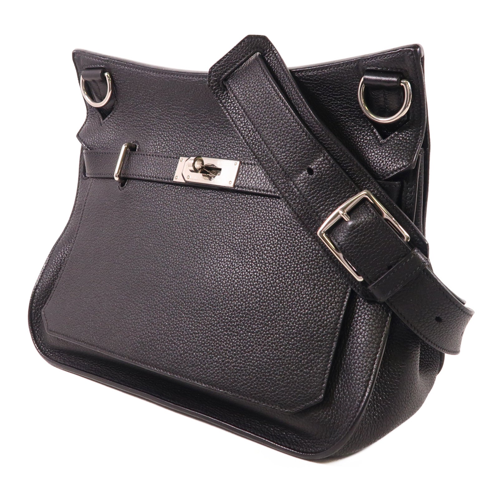HERMES Togo皮革Jypesiere 34銀扣肩背袋