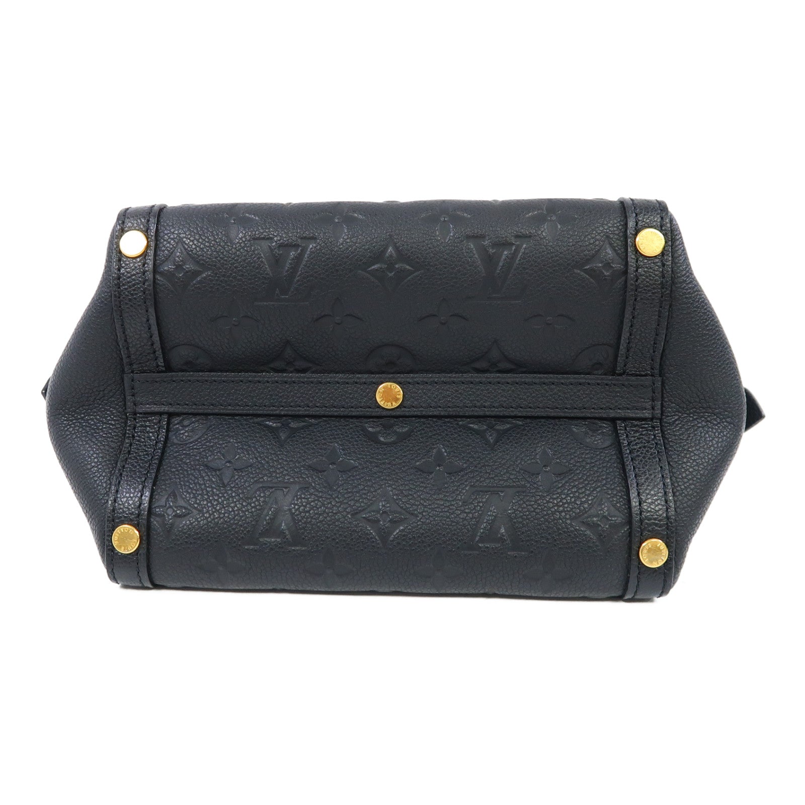 LOUIS VUITTON Monogram Empreinte Marais BB金扣手挽袋黑色