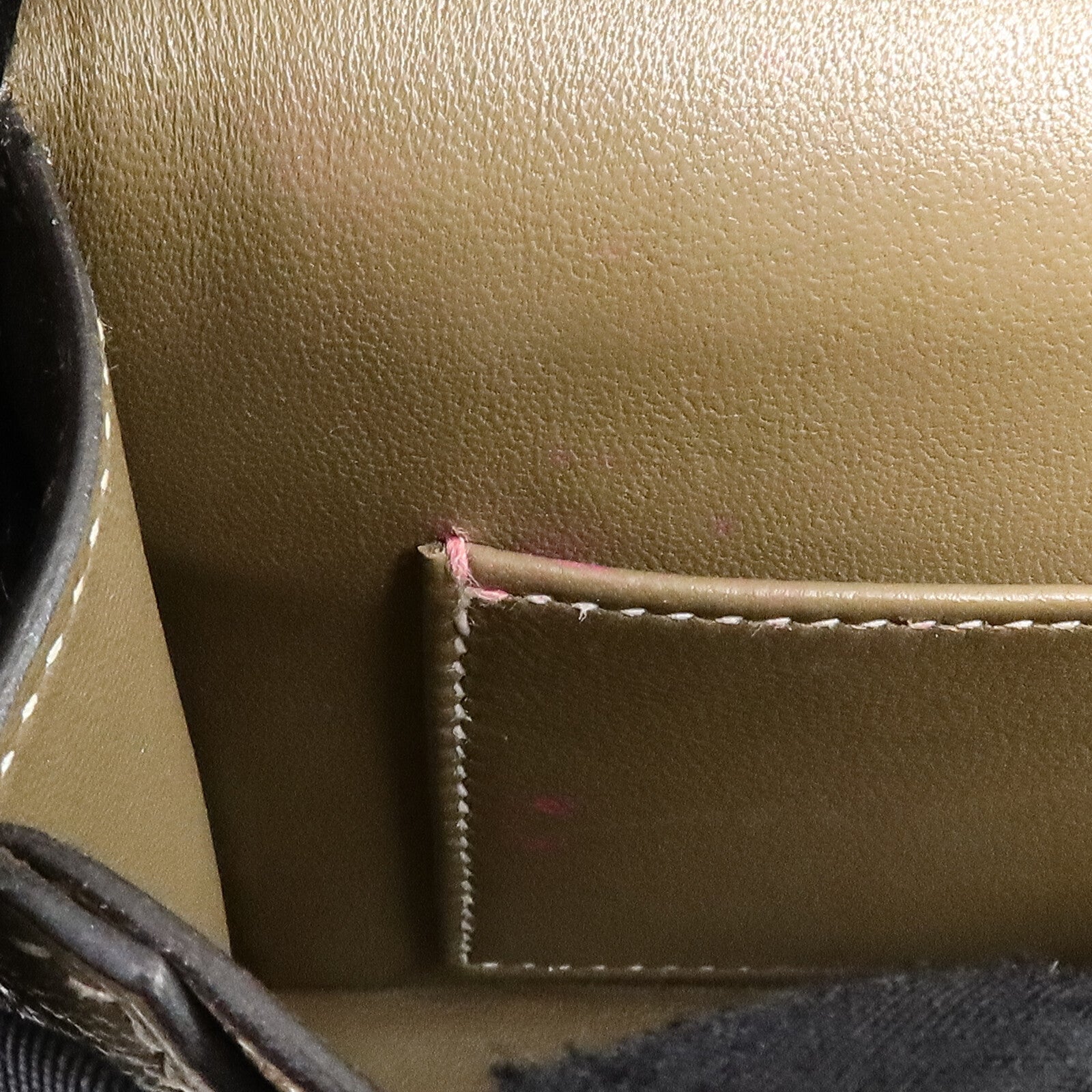 HERMES Chevre皮革Verrou Mini鏈帶肩背袋Etoupe