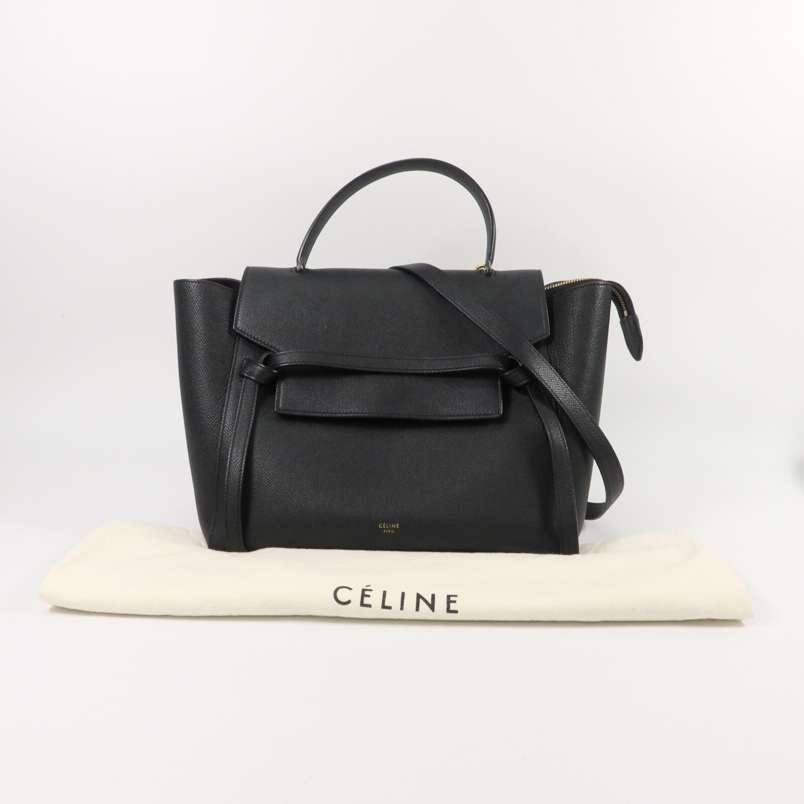 CELINE 牛皮皮革Micro Belt Bag手挽肩背兩用袋