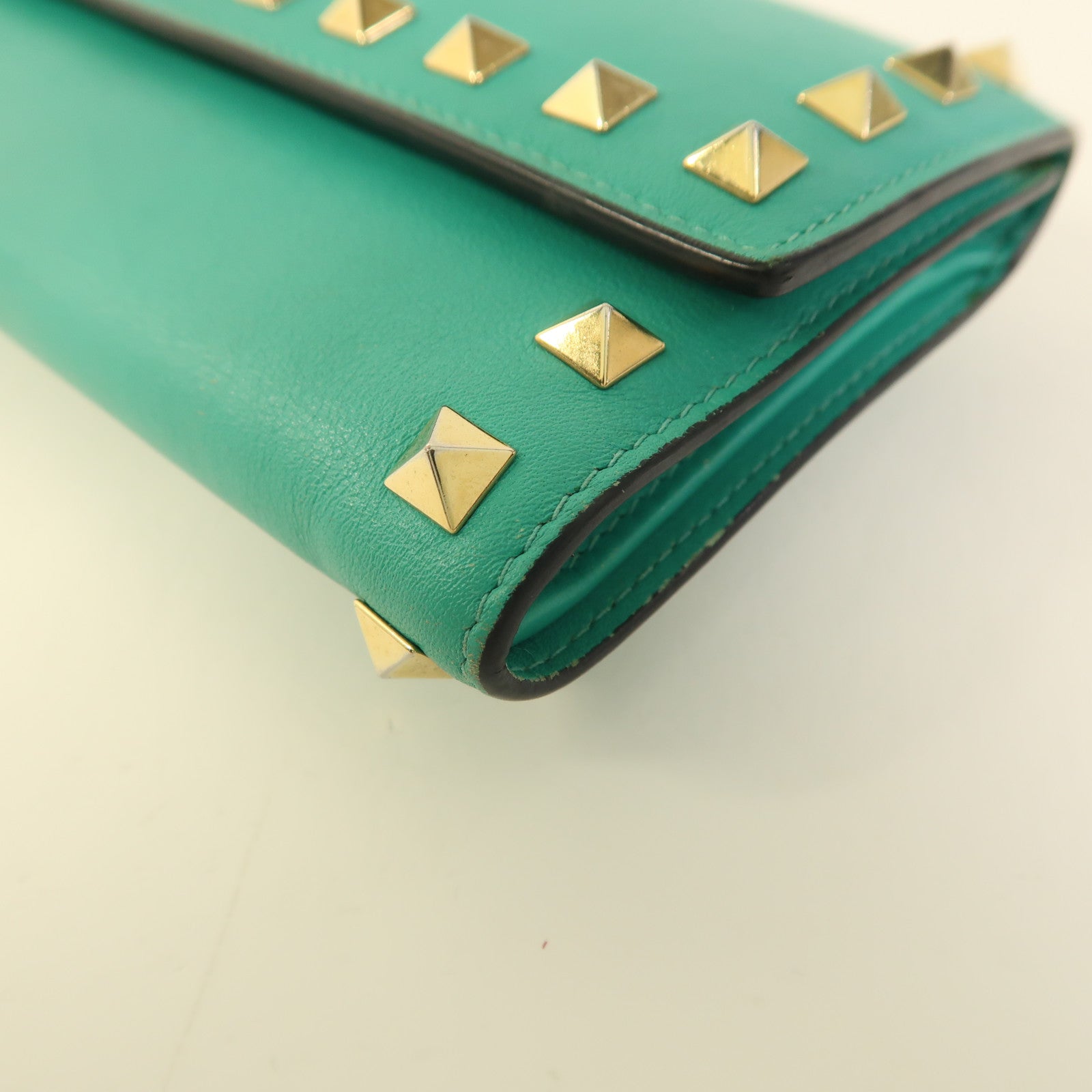 Valentino 牛皮皮革Long Wallet金扣長錢包