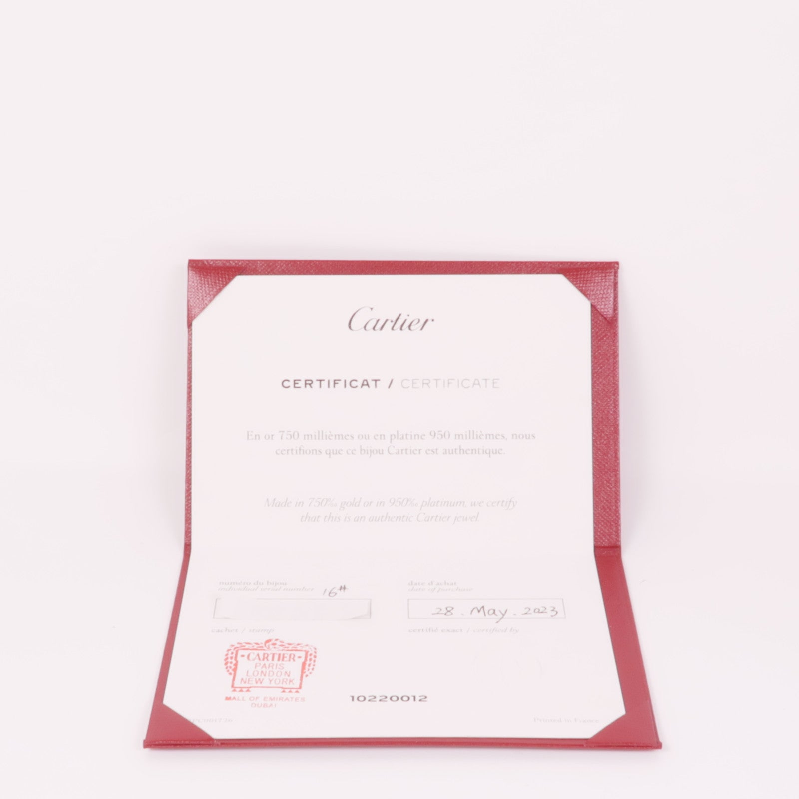 CARTIER 18K玫瑰金Love Bracelet 10 Diamonds鑽石手鐲Cartier#16
