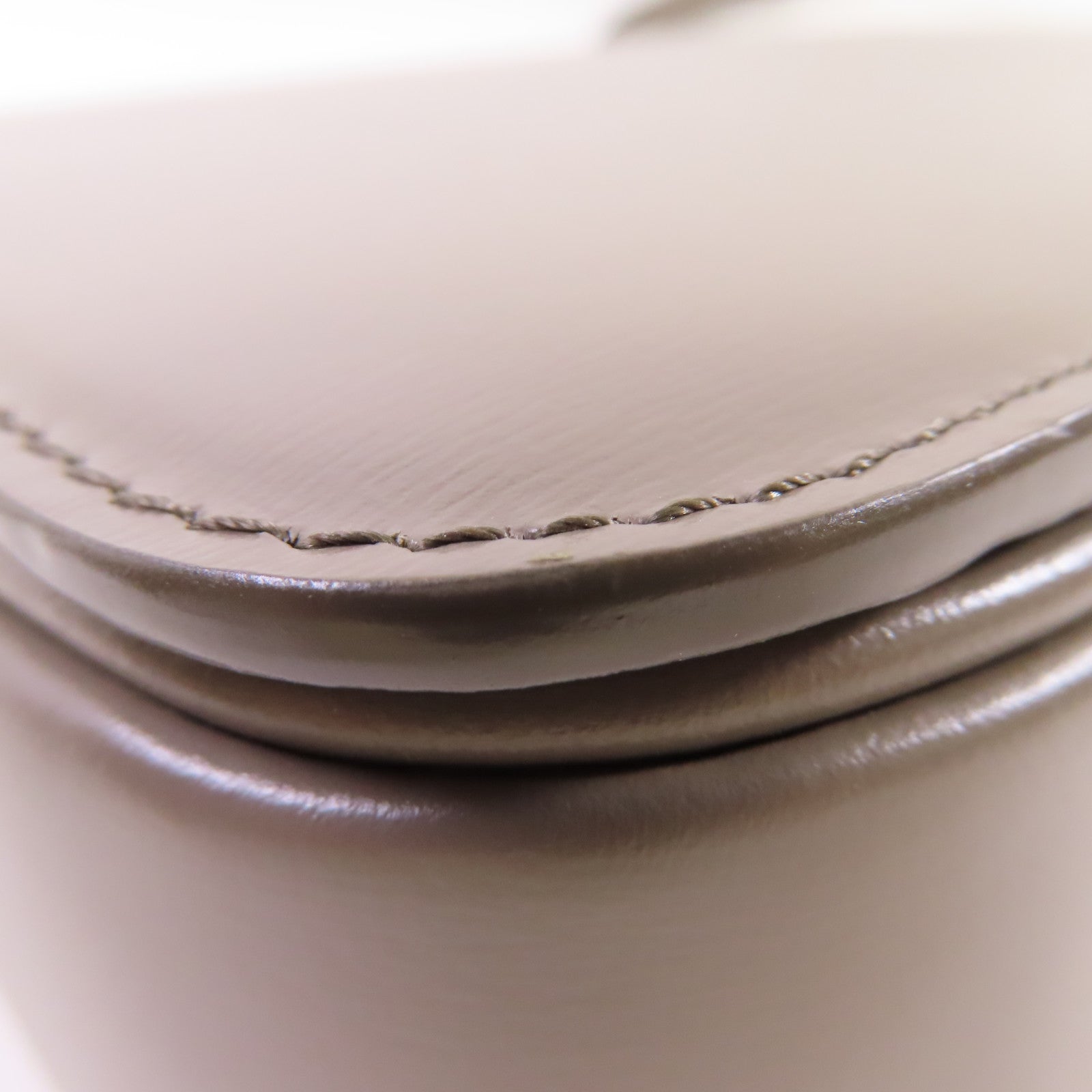 CELINE 牛皮皮革Teen Triomphe Shoulder Bag金扣肩背袋灰色