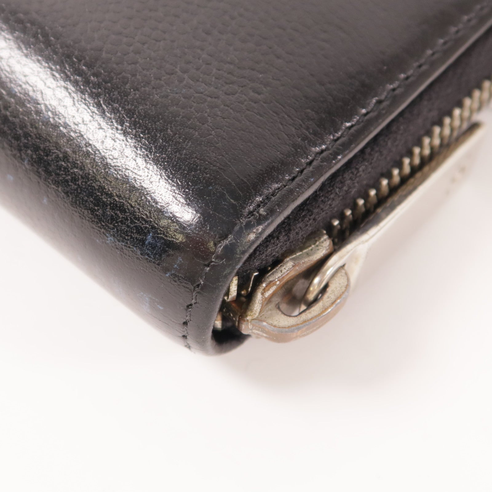 CHANEL 牛皮皮革Zipper Long Wallet銀扣長錢包