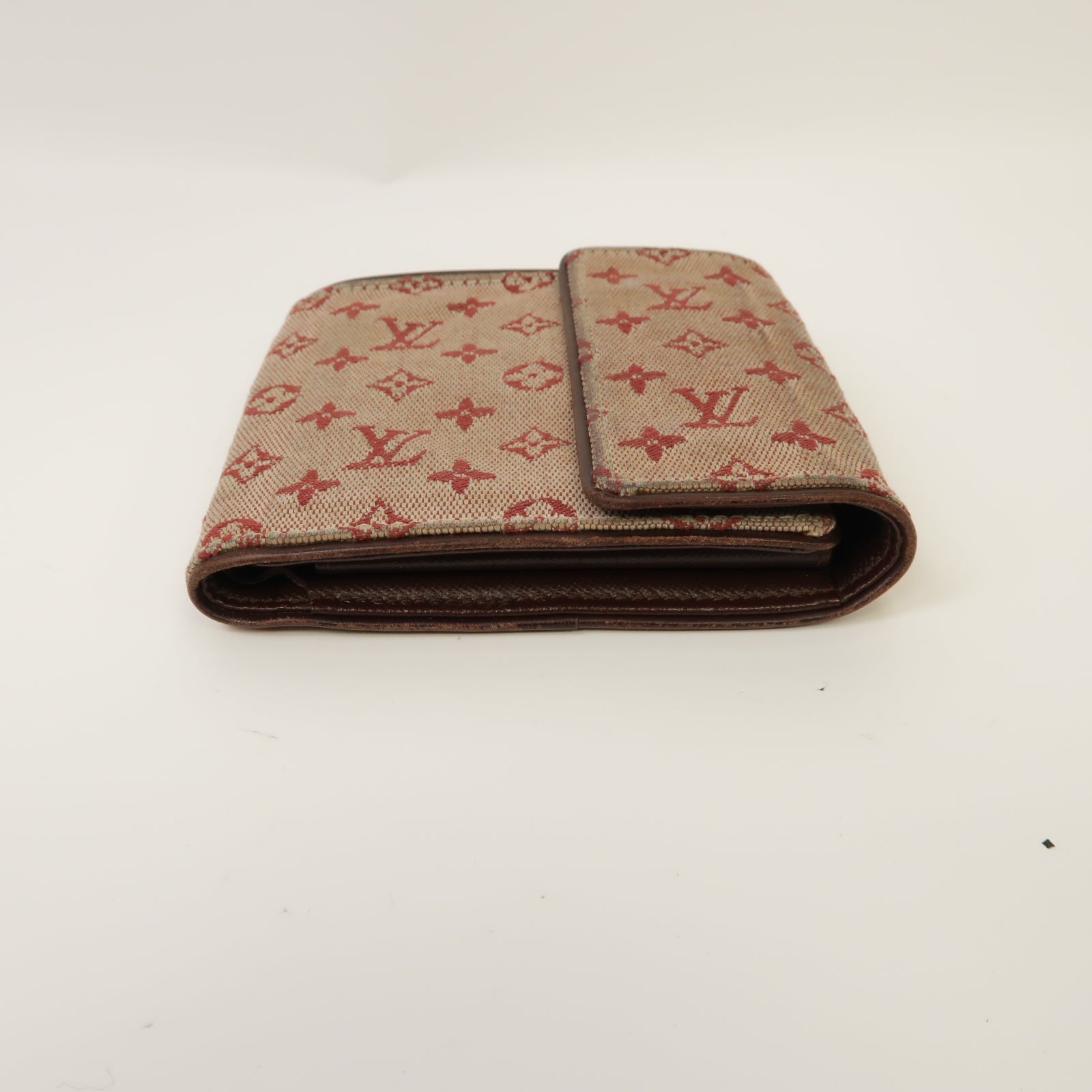 LOUIS VUITTON 【激減優惠】Monogram Mini Wallet金扣錢包紅色