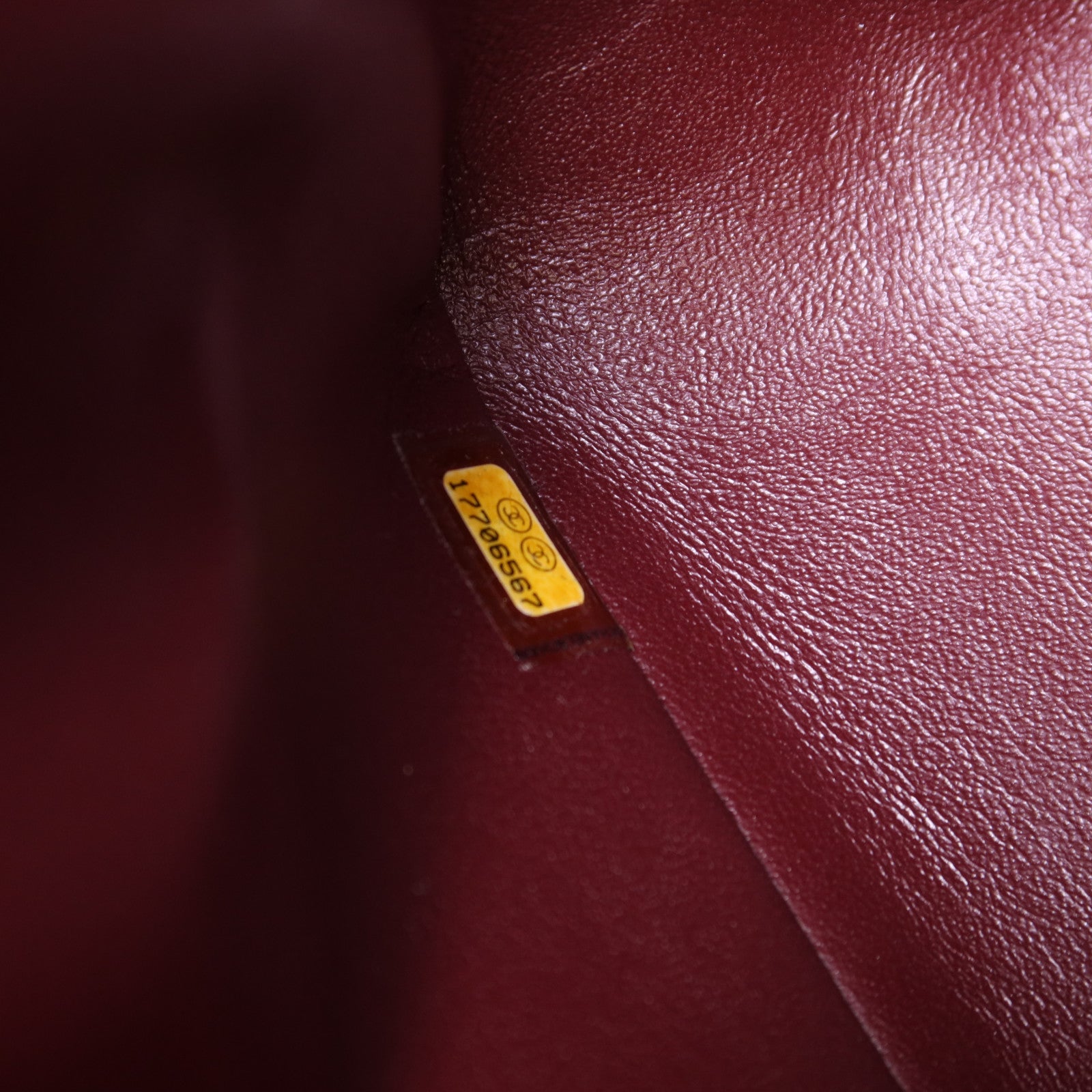 CHANEL 牛皮皮革Large Classic銀扣鏈帶肩背袋