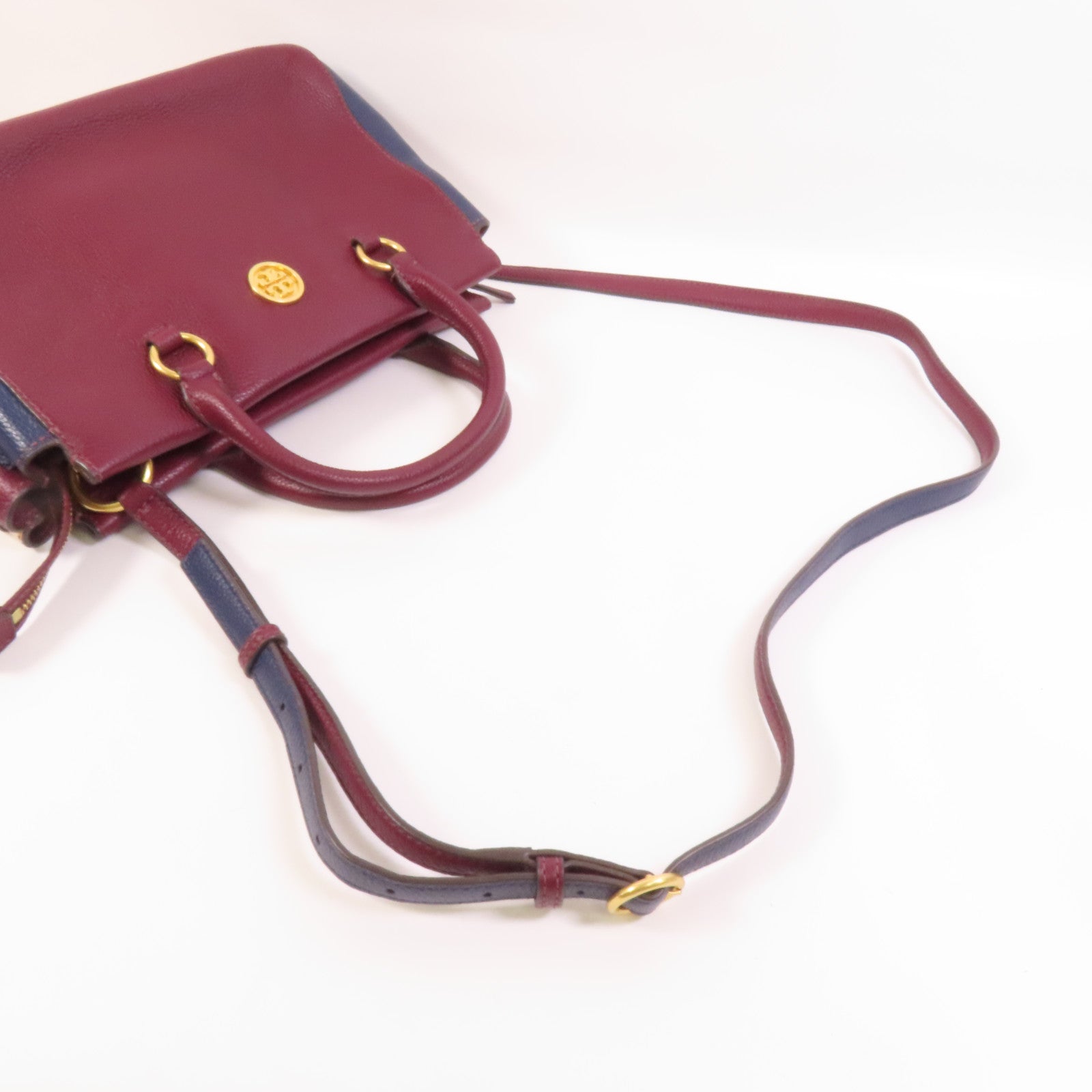 牛皮皮革Shoulder Bag金扣手挽肩背兩用袋