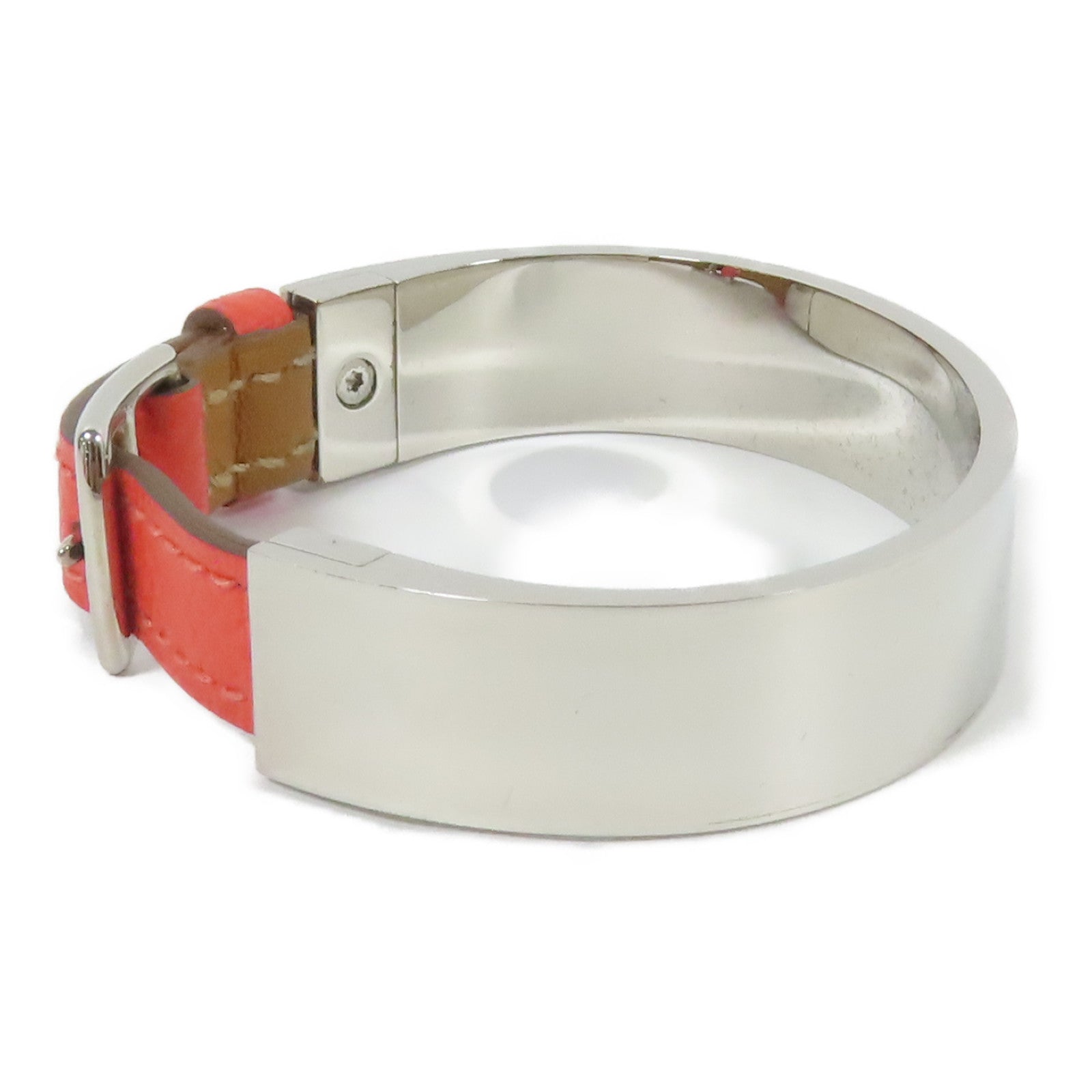 HERMES 金屬/Epsom皮革 Bracelet手鐲Rose Jaipur