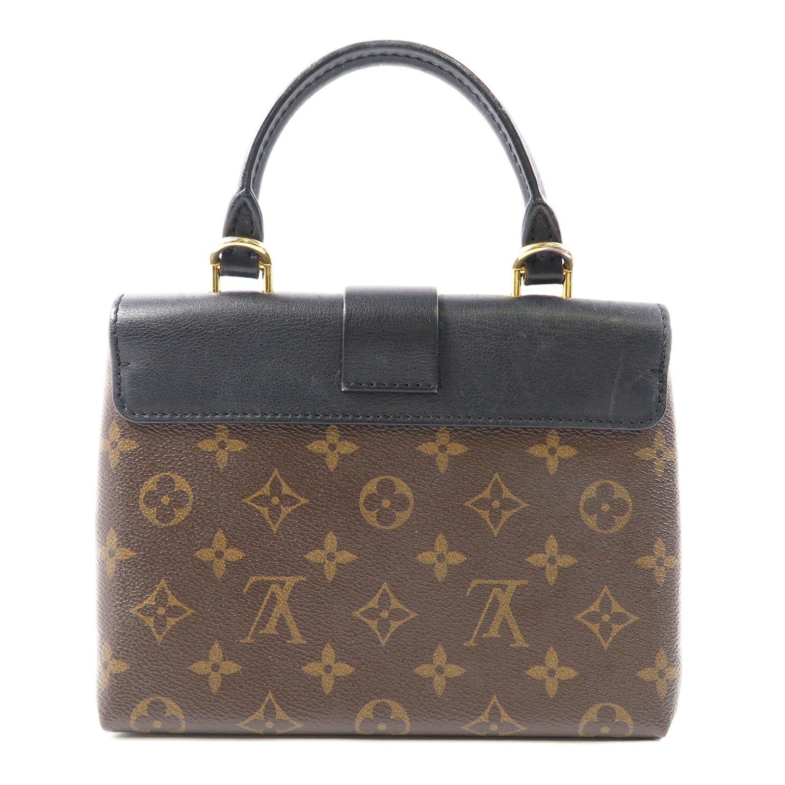 LOUIS VUITTON 【激減優惠】Monogram Locky BB金扣手挽肩背兩用袋啡色/黑色